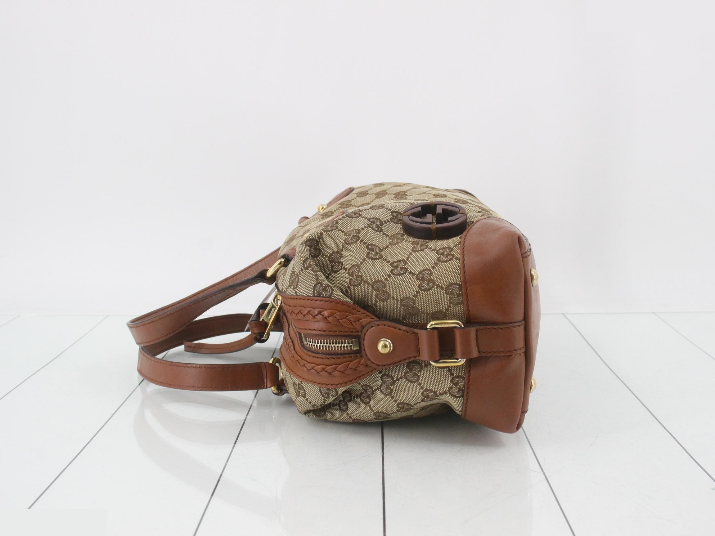 GG Canvas Interlocking Shoulder Bag — view 4