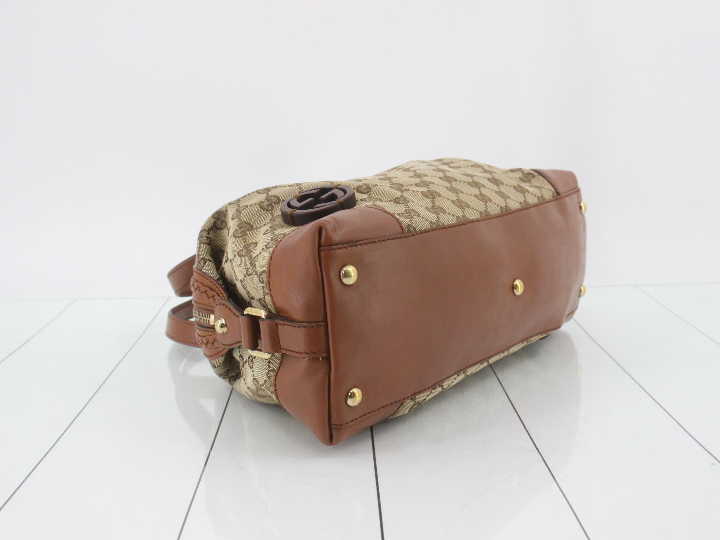 GG Canvas Interlocking Shoulder Bag — view 5