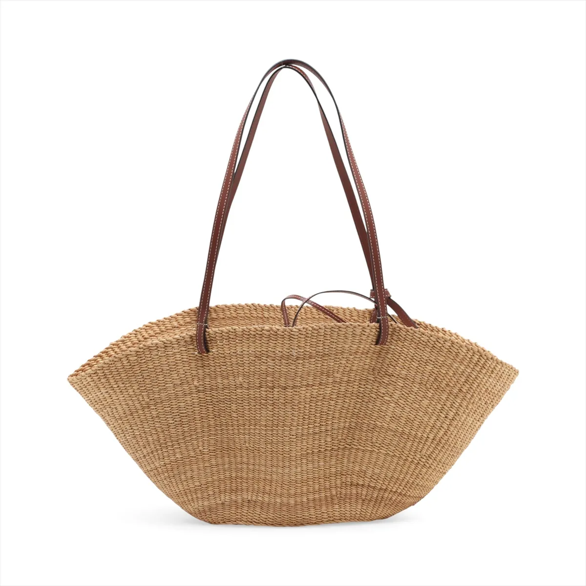 Small Shell Basket Raffia Basket Bag Beige — view 2