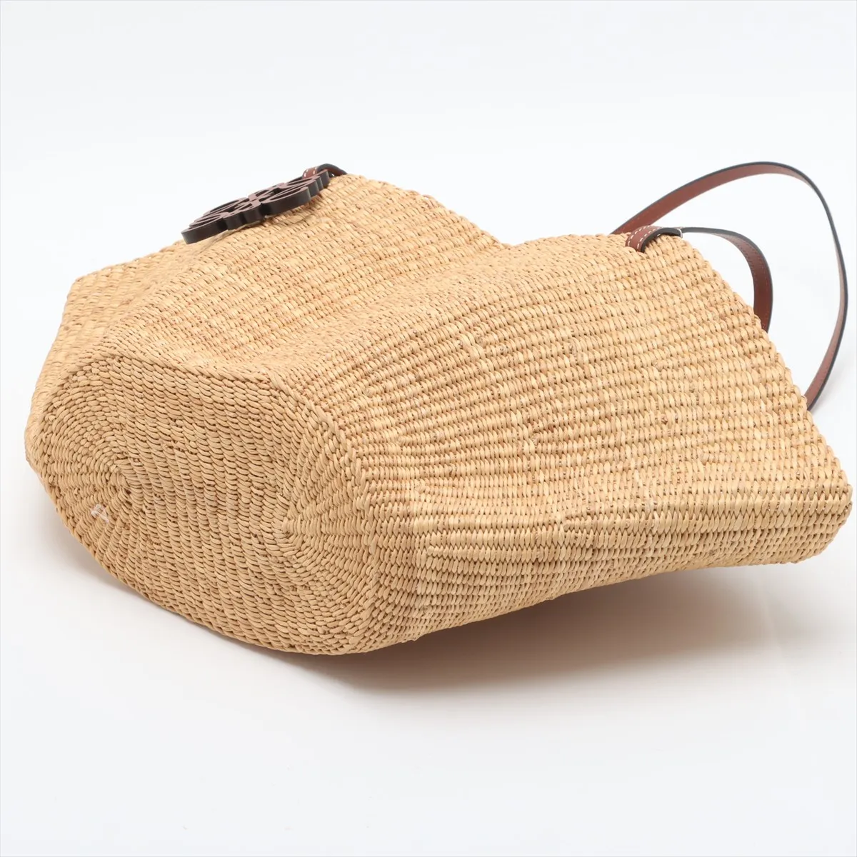 Small Shell Basket Raffia Basket Bag Beige — view 3