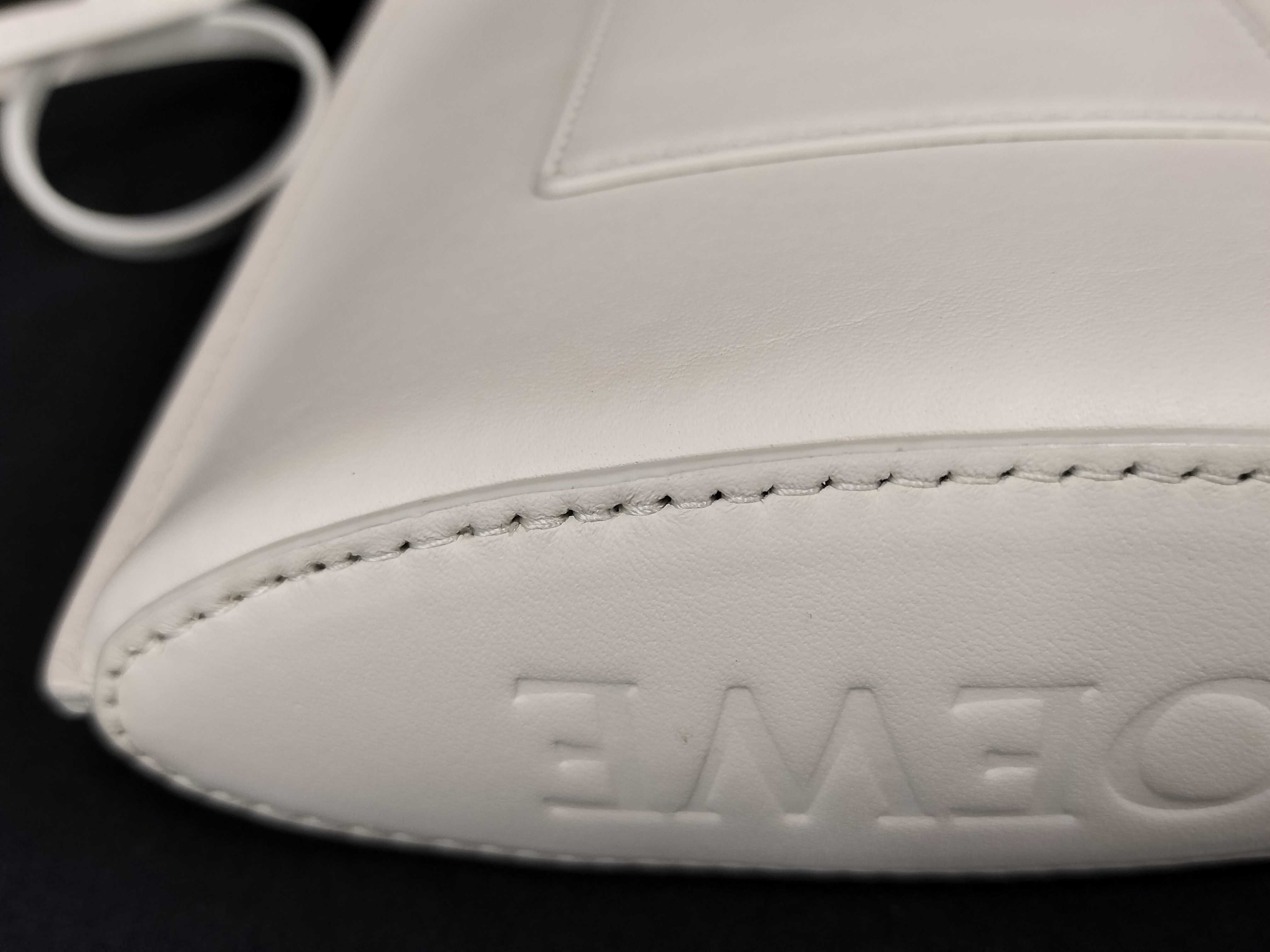 Dice Pocket Leather Shoulder Bag White Shoulder Bag — view 12