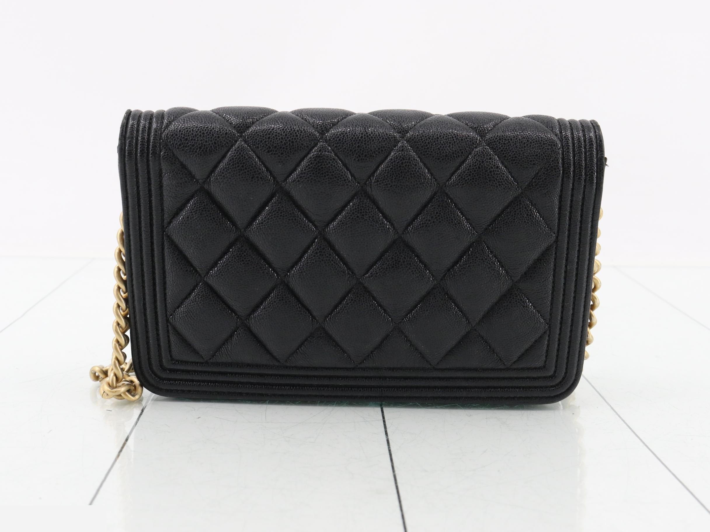 Caviar skin (bag) chain wallet — view 2