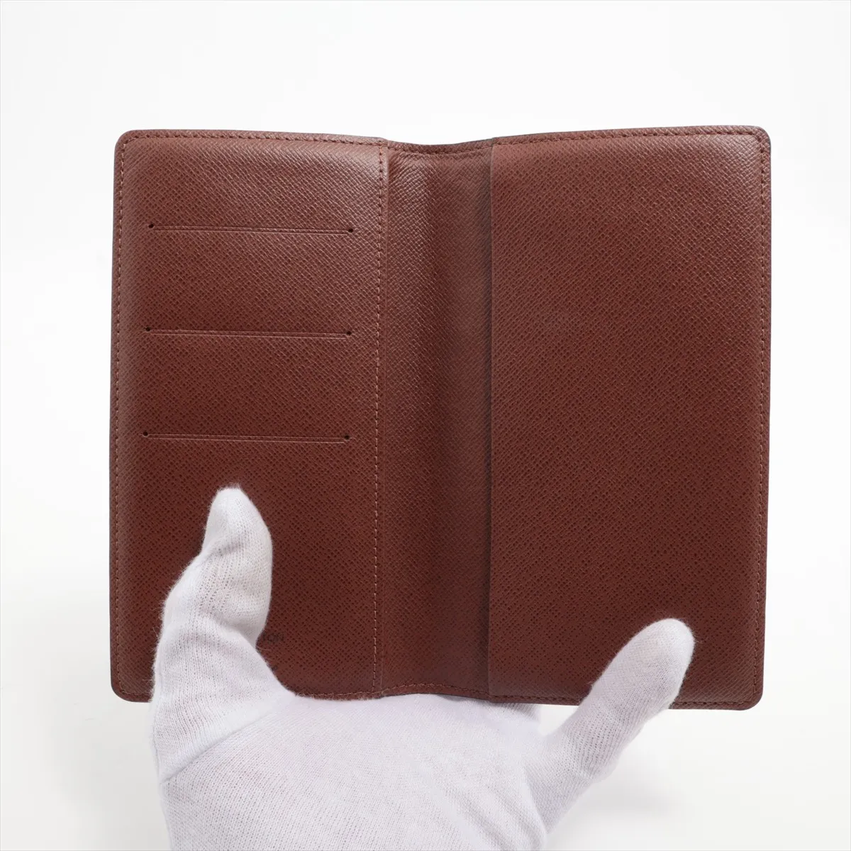 Monogram Agenda Poche R20503 Brown Notebook Cover (RFID Activated) — view 3