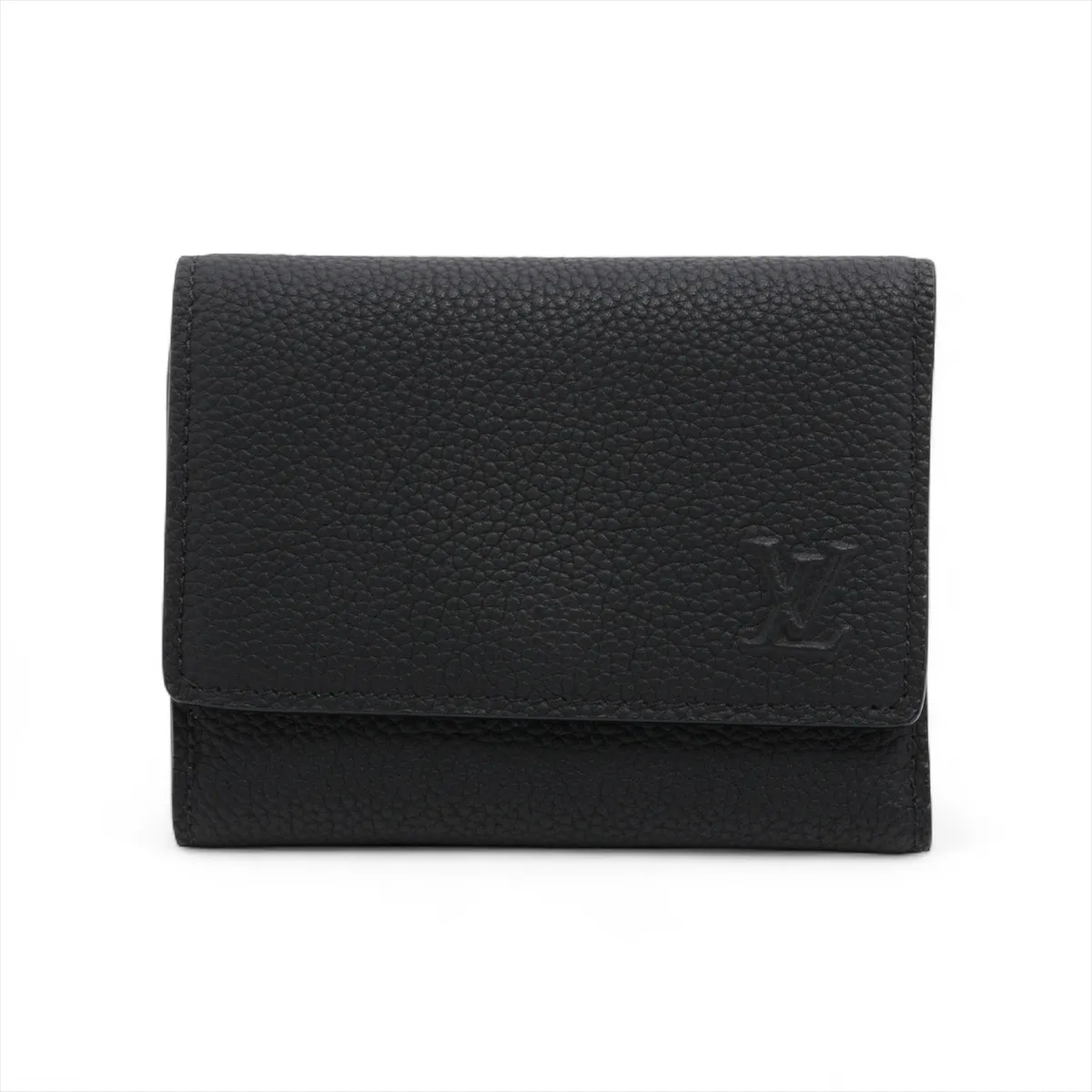 LV Aerogram Victor Wallet M26250 Black Compact Wallet (RFID detected)