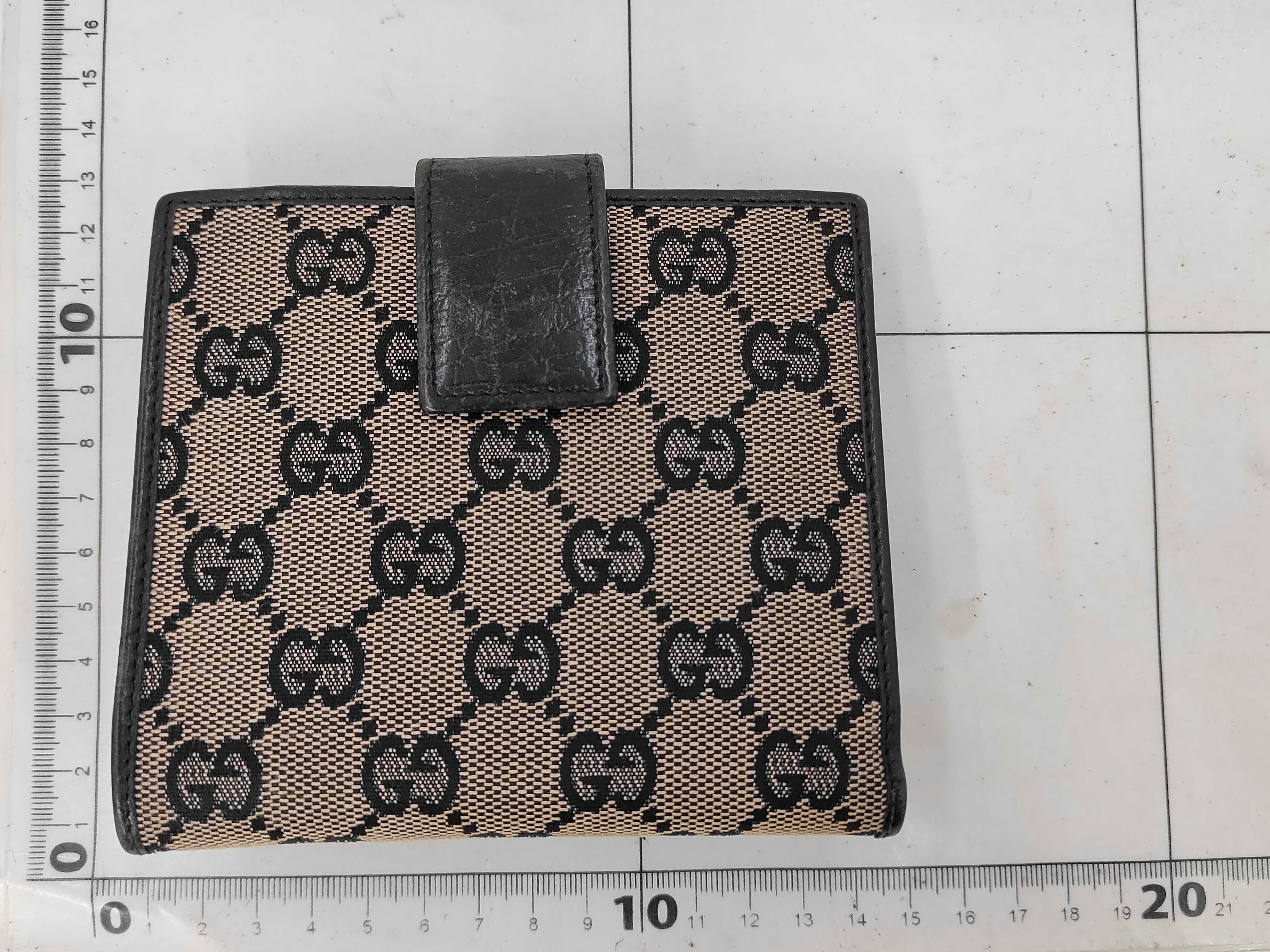 GG Canvas Bamboo Bi-fold Wallet, Black, 112521 — view 2