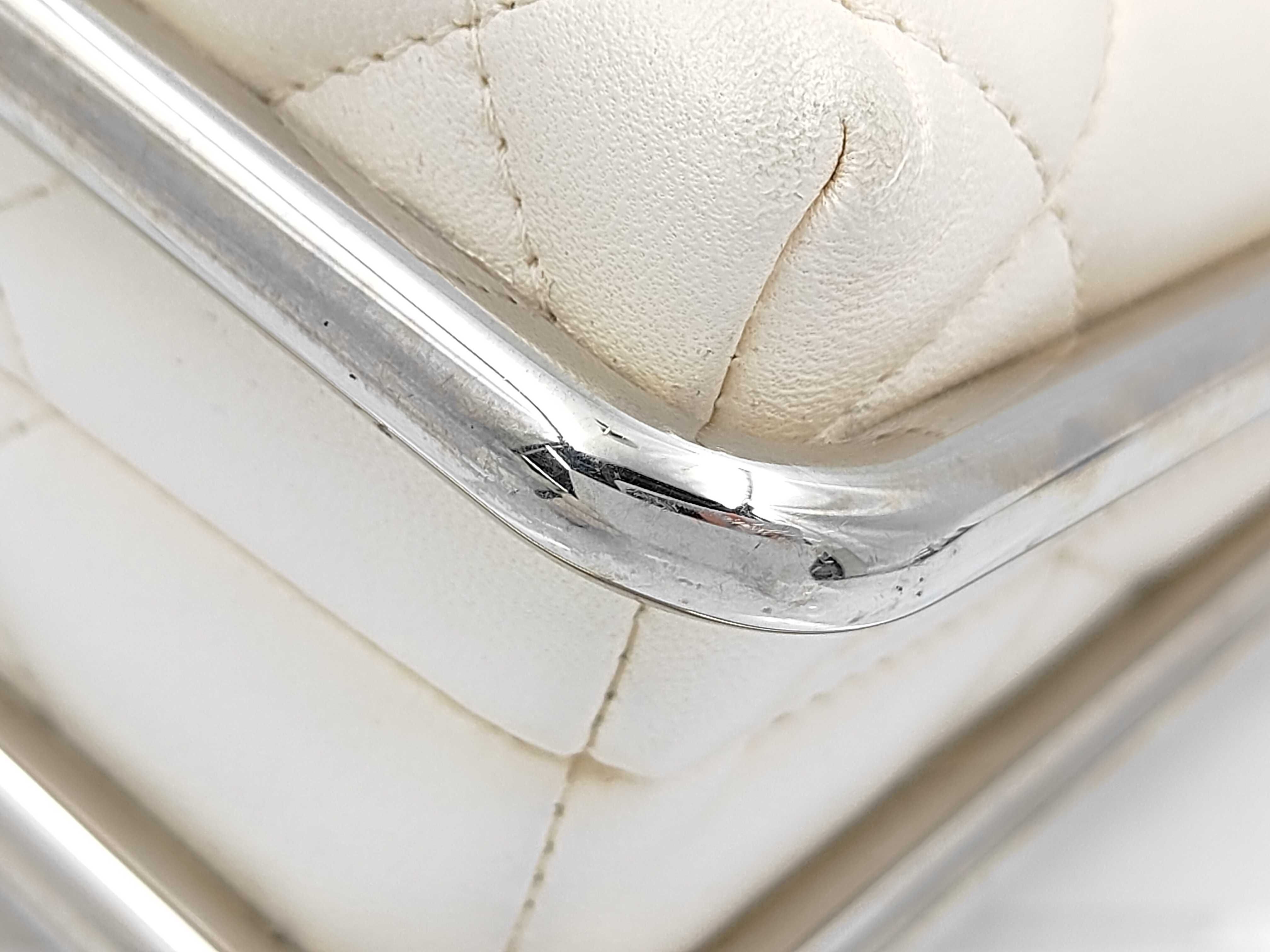 White Matelassé Shoulder Bag — view 9