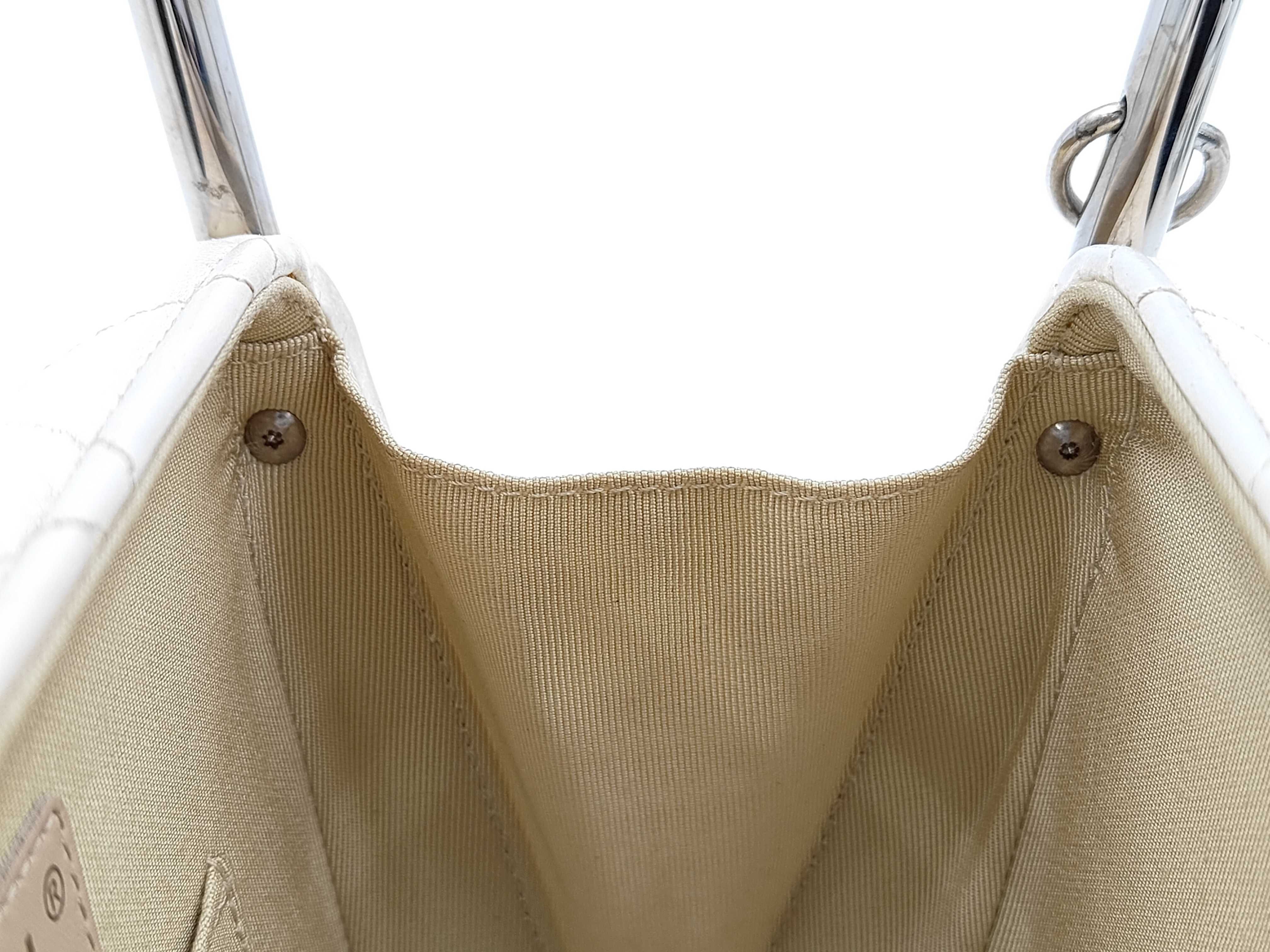 White Matelassé Shoulder Bag — view 10