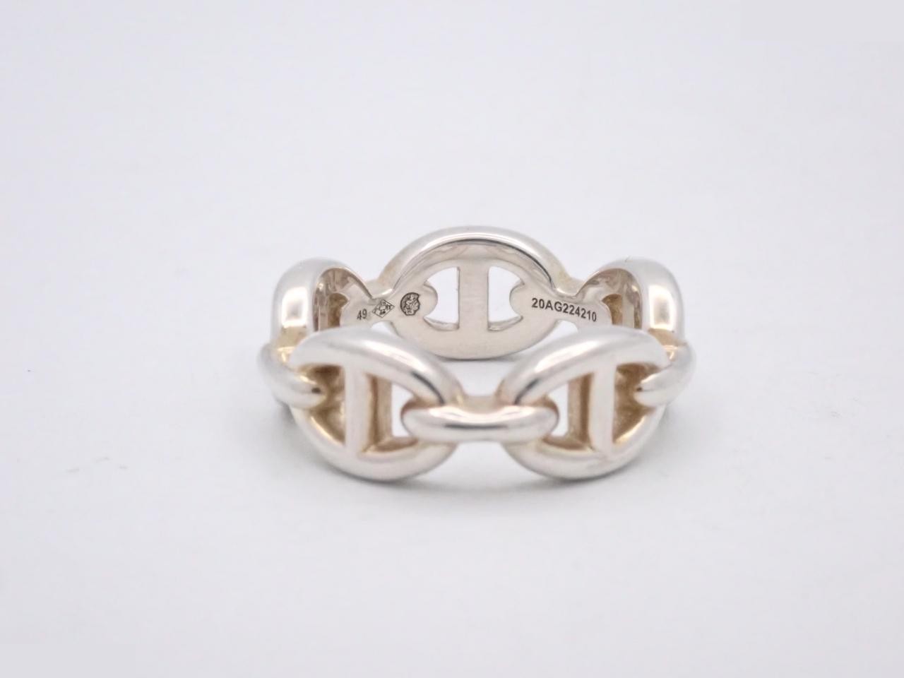 Chaine d'Ancre Enchainée Ring, Ag925/5.2g, Stamped 49 — view 2