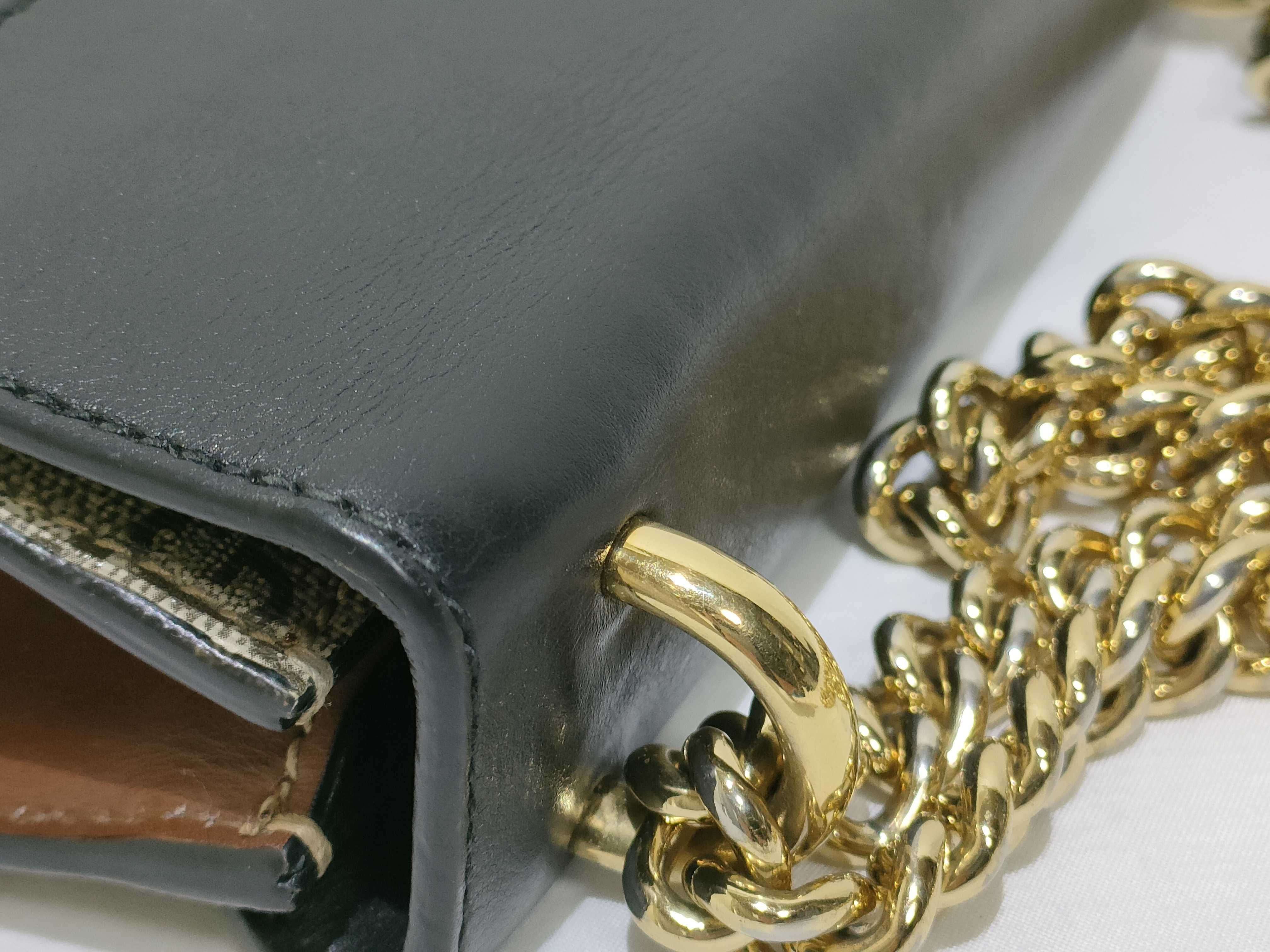 GG Supreme VN - GG Supreme Padlock PVC x Cowskin Chain Shoulder Bag Beige x Black 4 Shoulder Bag — view 5