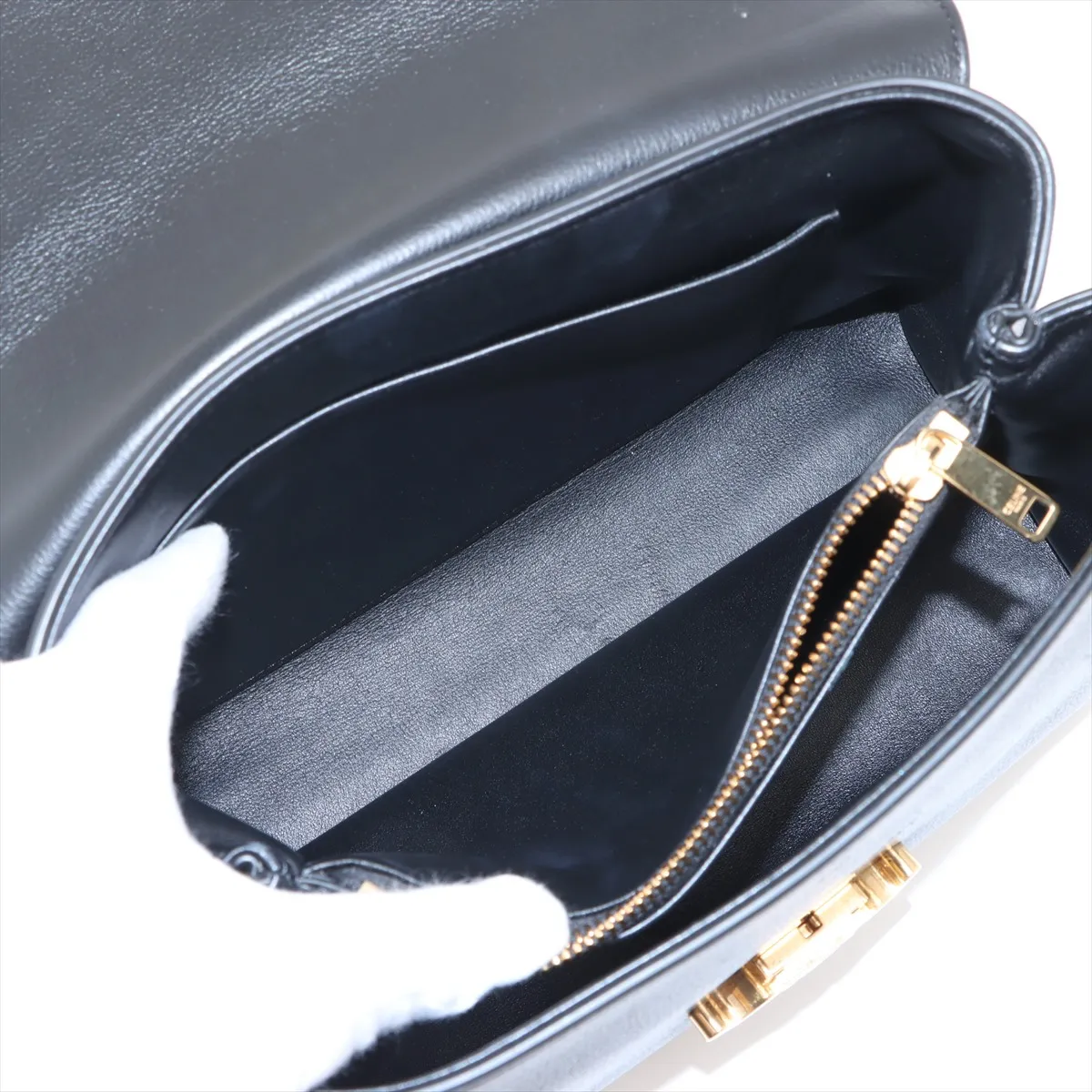 Medium Nino Leather 2WAY Handbag Black — view 10