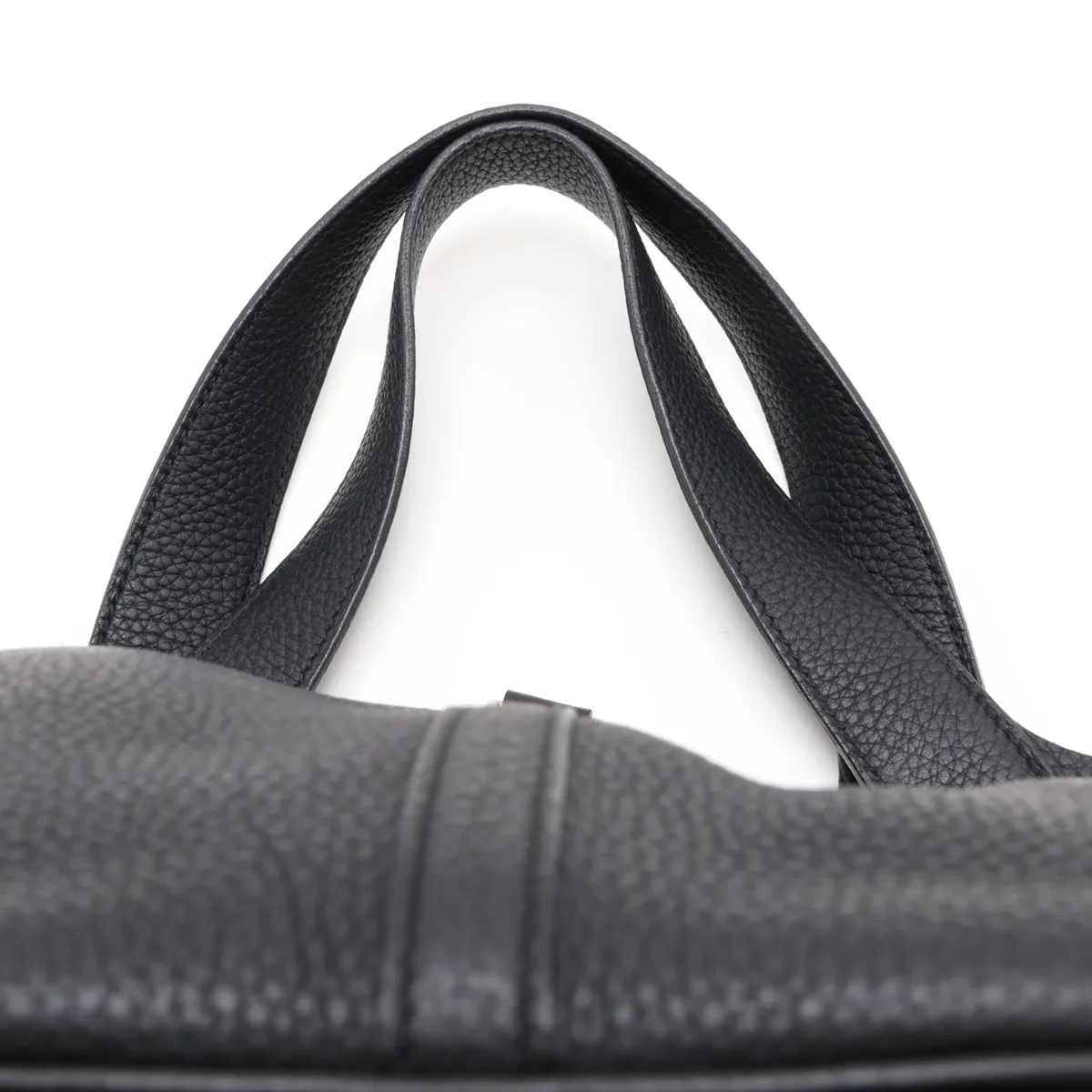 Picotin Lock 22 MM, Taurillon Clemence leather, black, silver hardware, D: 2019 — view 6