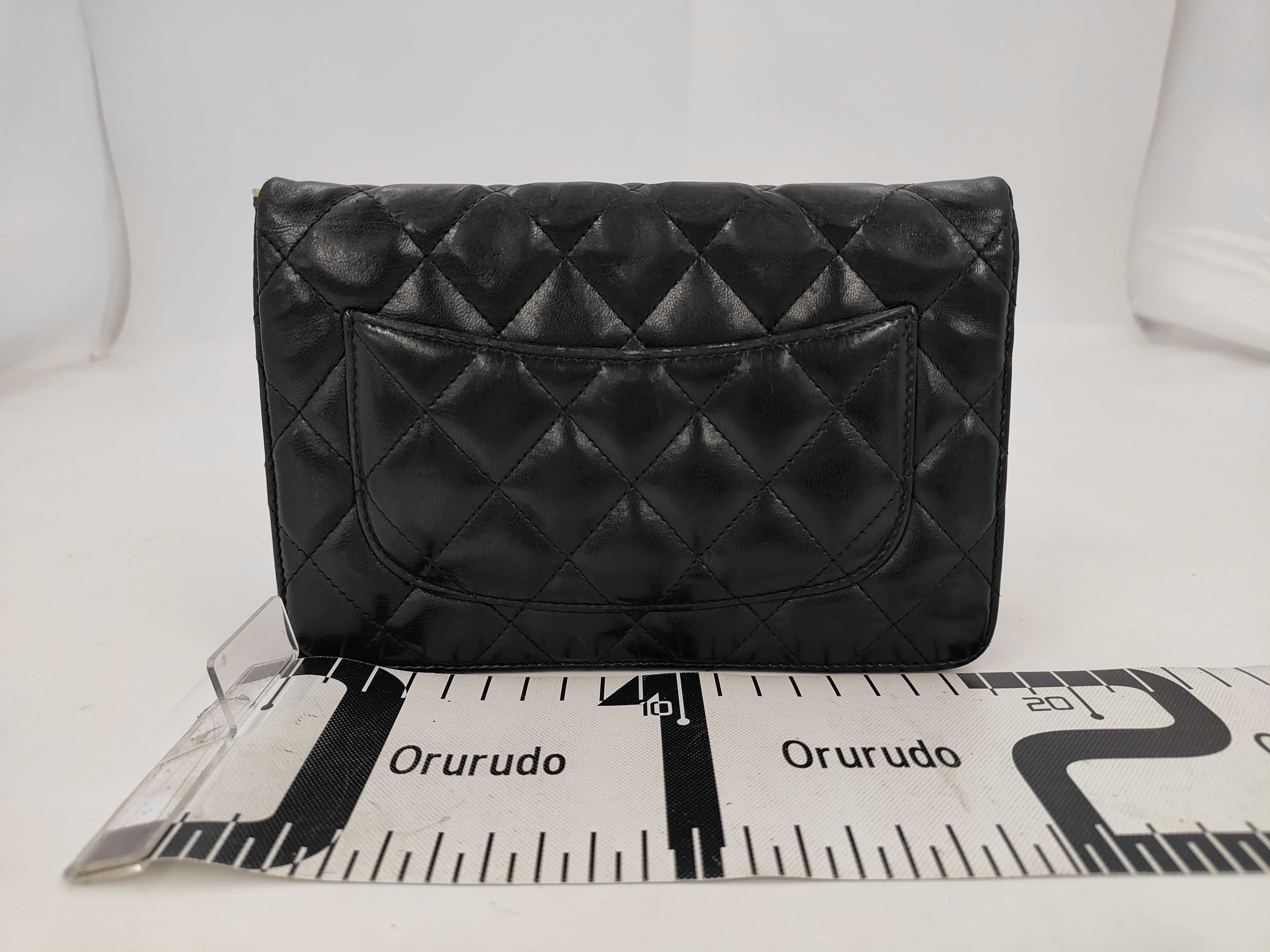 Timeless Classic Line Chain Wallet BLACK Lambskin Shoulder Bag — view 2
