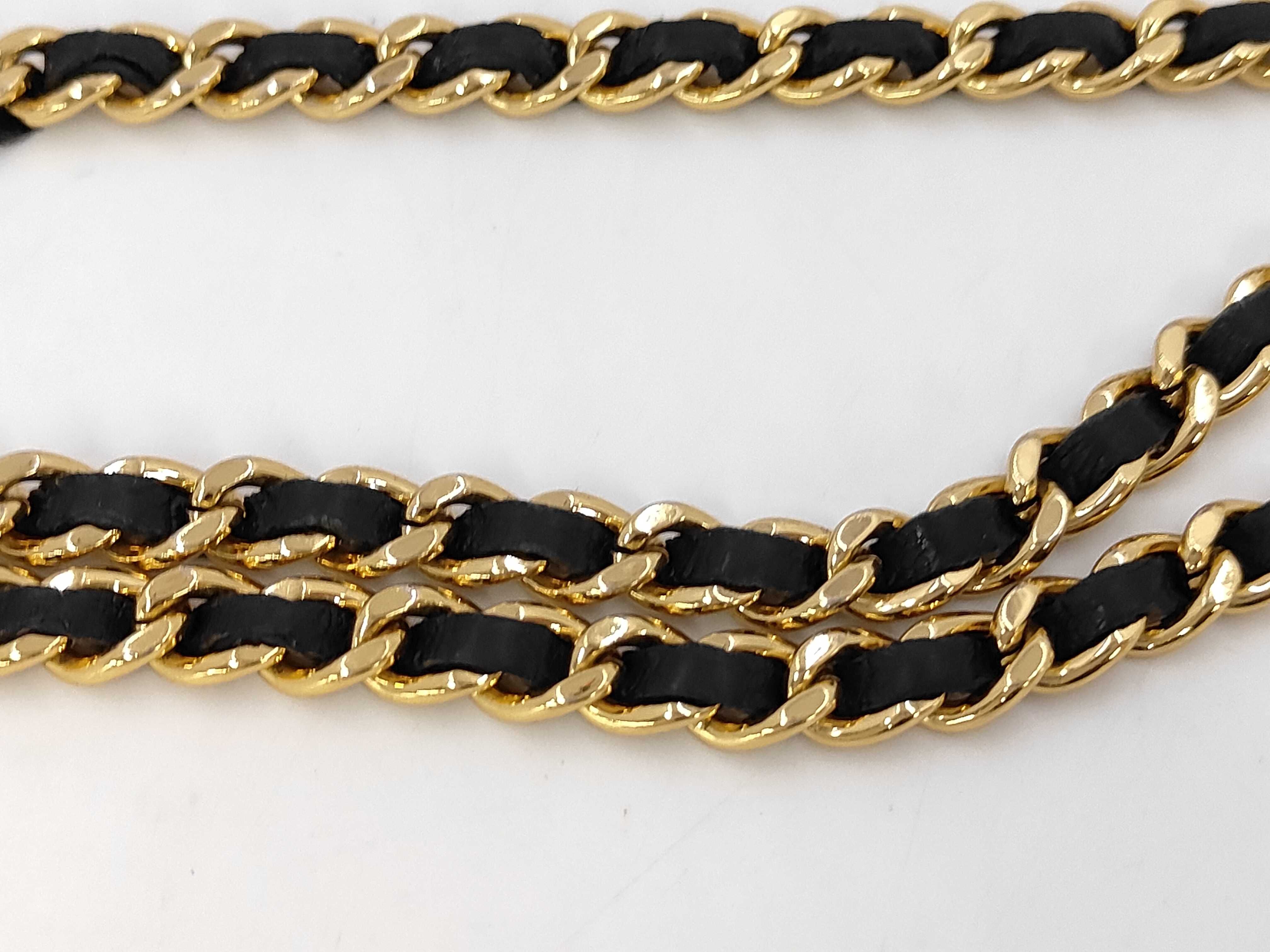 Timeless Classic Line Chain Wallet BLACK Lambskin Shoulder Bag — view 6