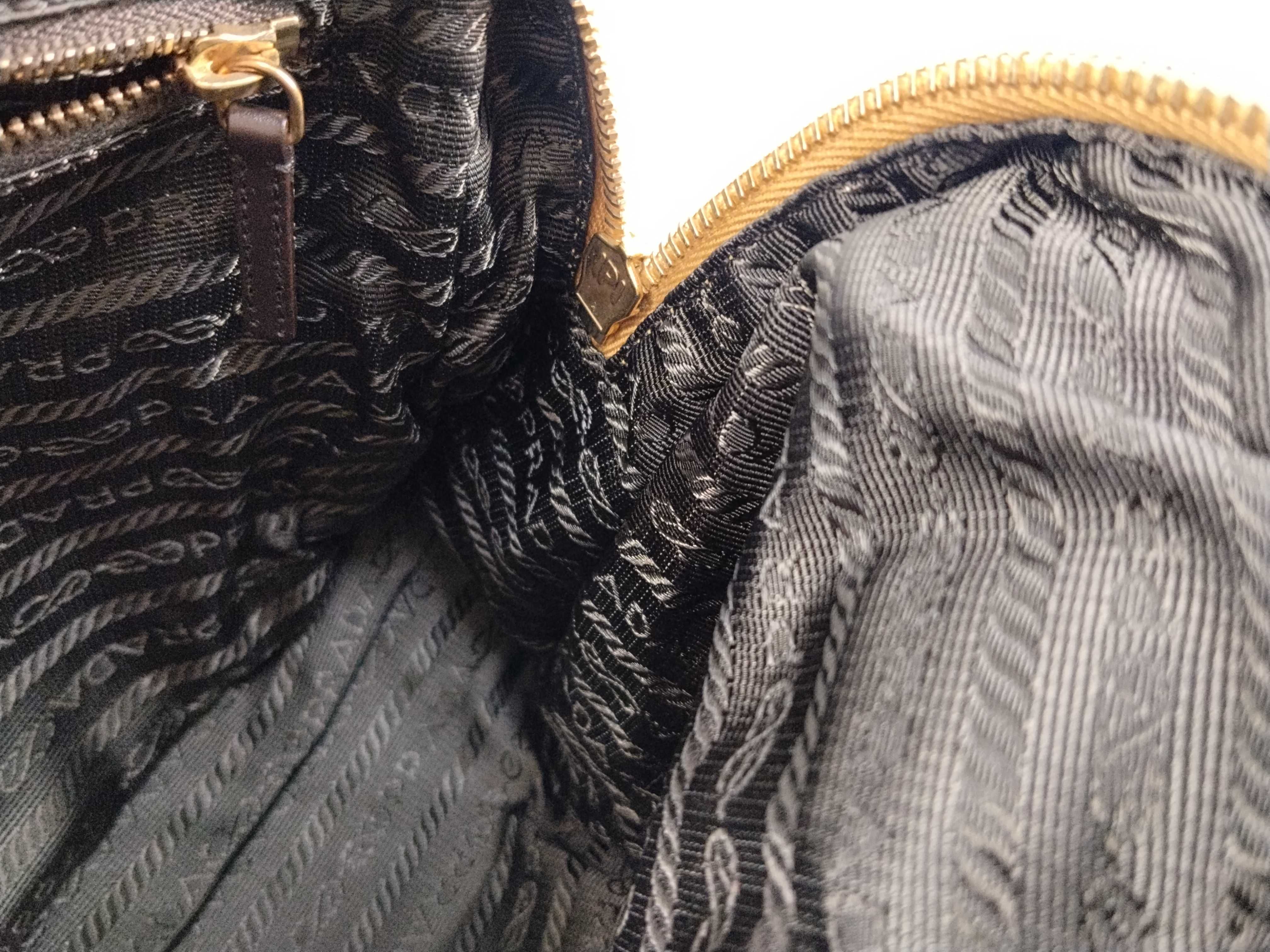 Nylon Prada Handbag Yellow Beige Handbag — view 11