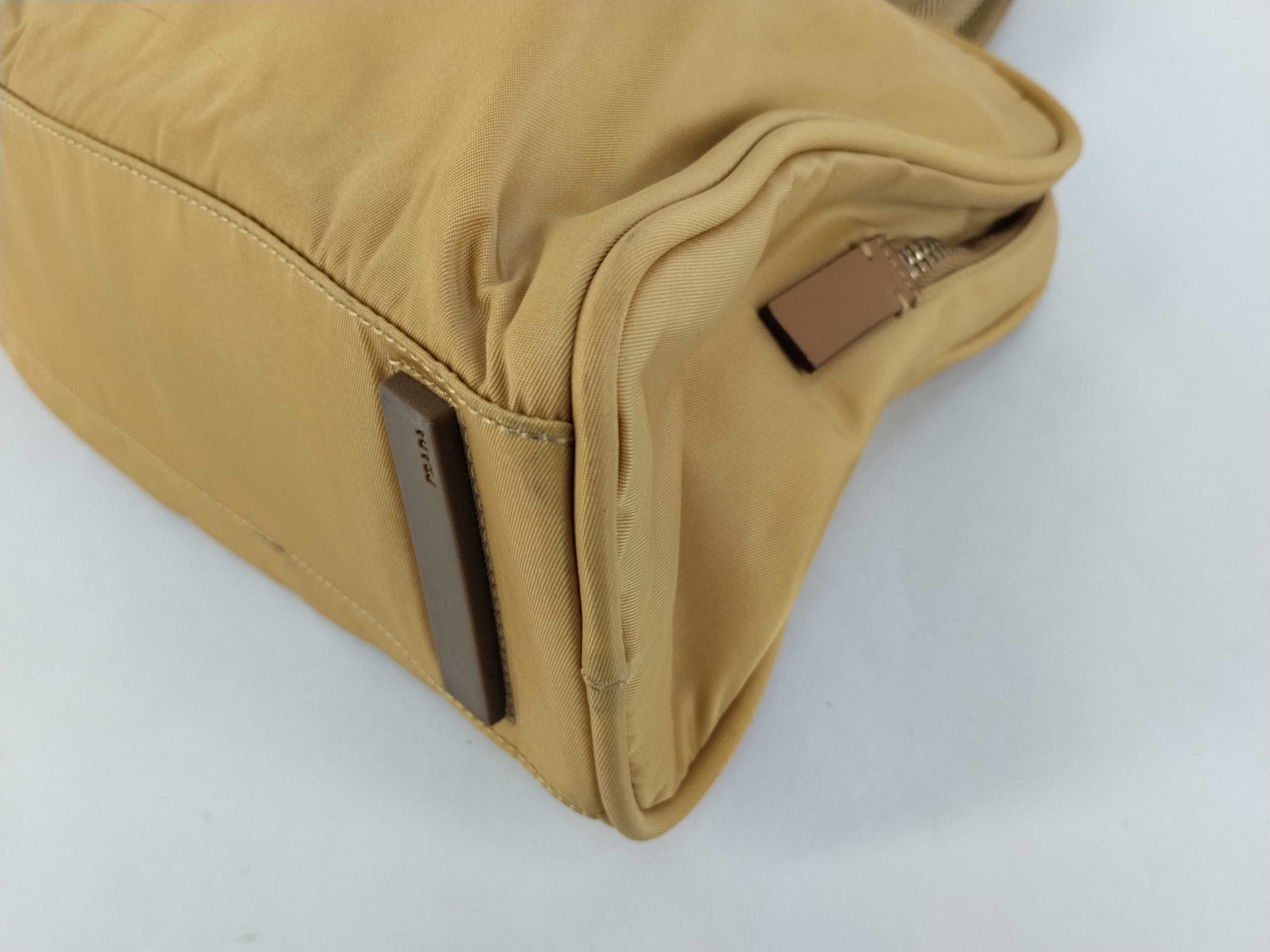 Nylon Prada Handbag Yellow Beige Handbag — view 6