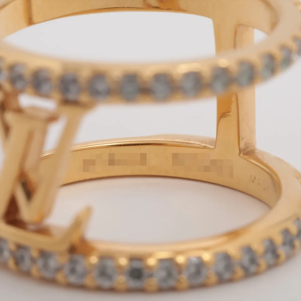 M1463X Ring LV Iconic Strass TE5203 Ring XS GP x Rhinestone Gold — view 3