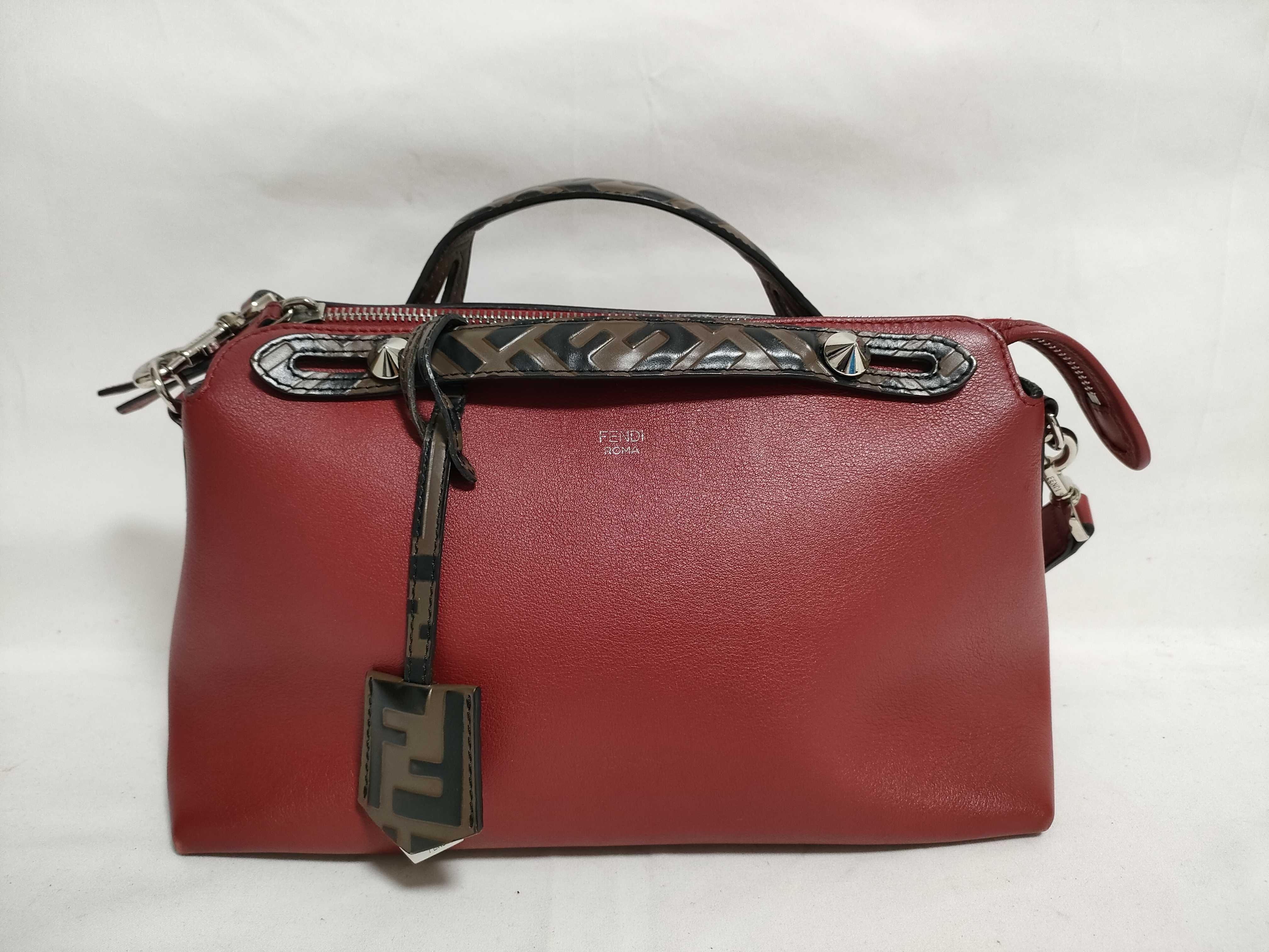 By The Way Medium Leather 2-Way Handbag, Red, 8BL124 (Handbag)