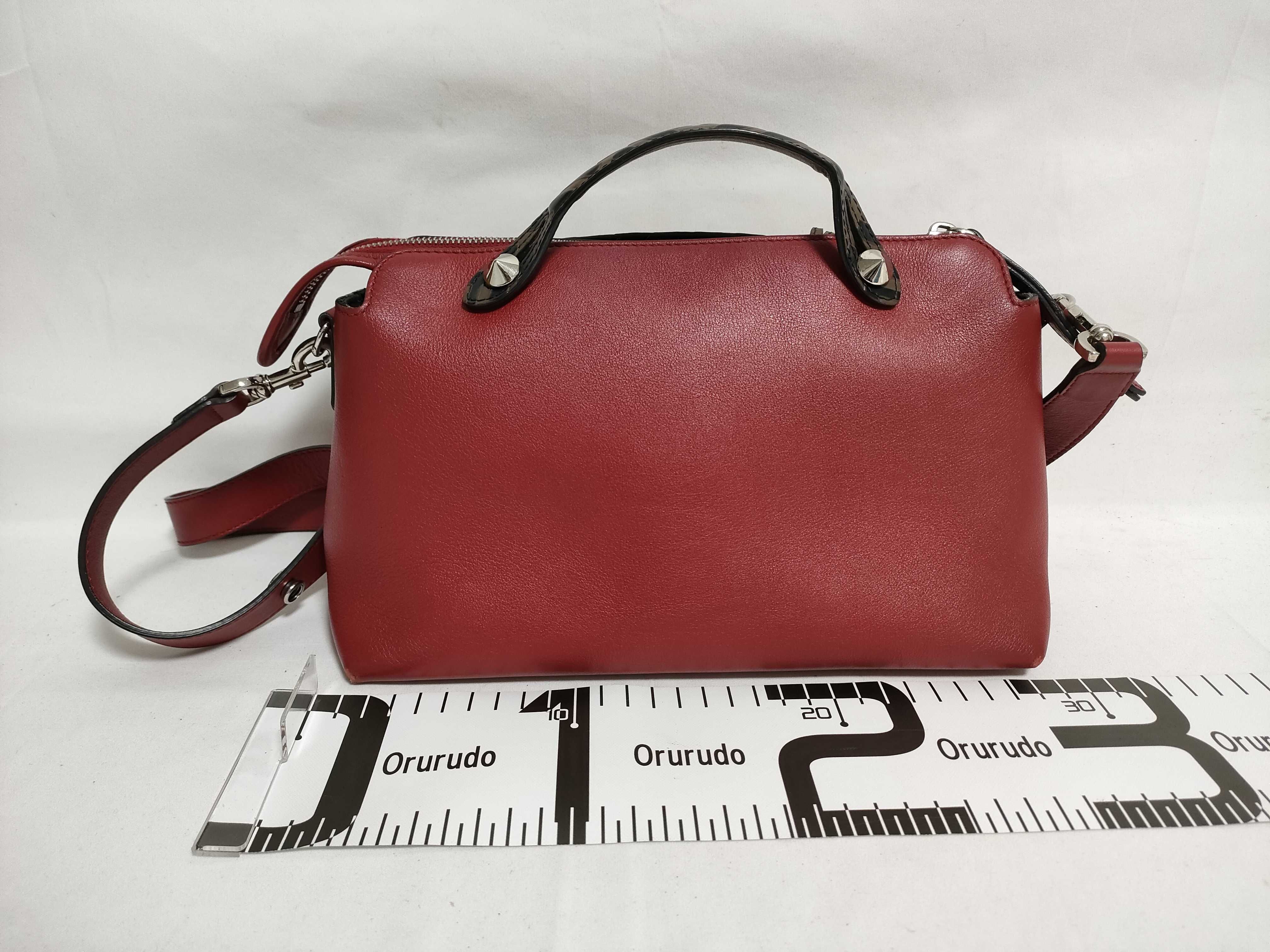 By The Way Medium Leather 2-Way Handbag, Red, 8BL124 (Handbag) — view 2
