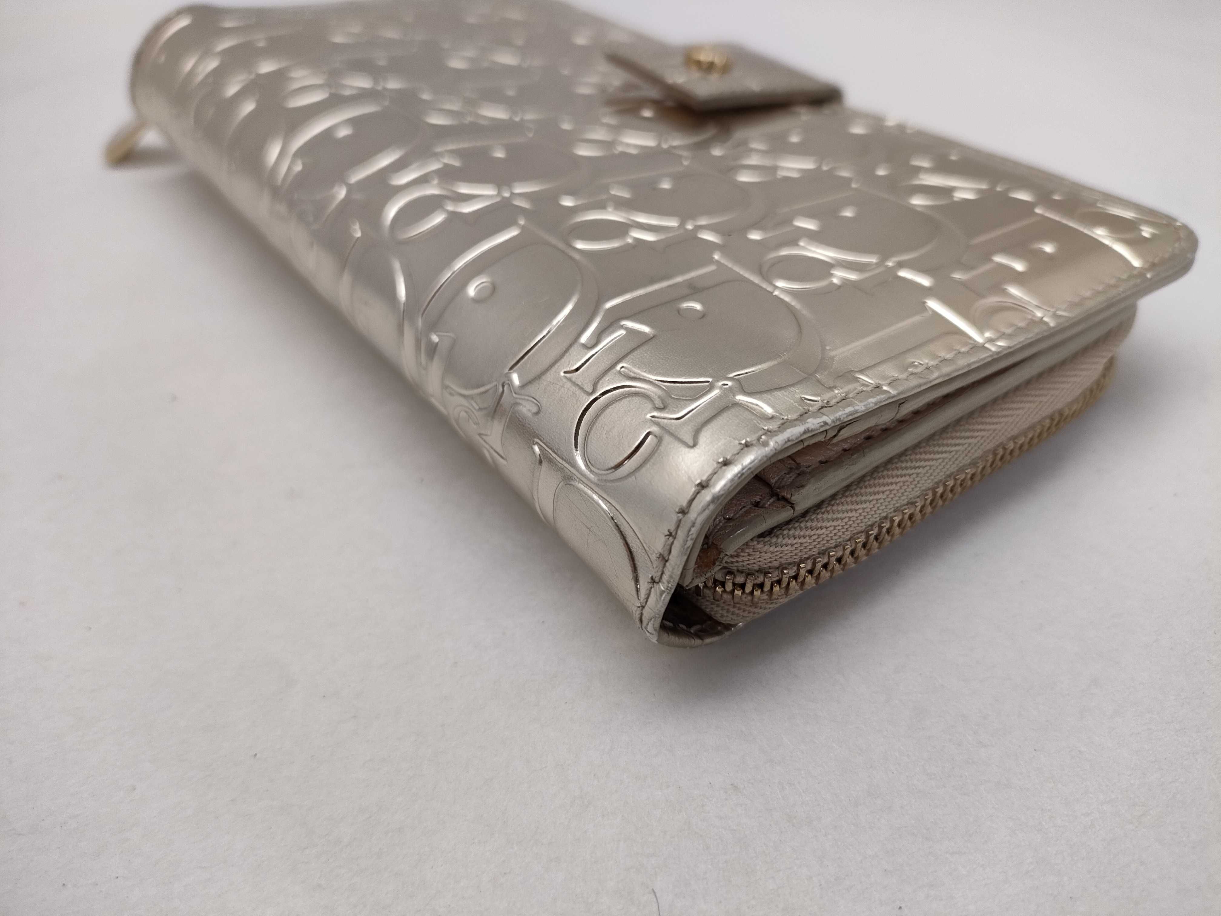 Trotter Dior Long Wallet Gold Trotter Wallet — view 3