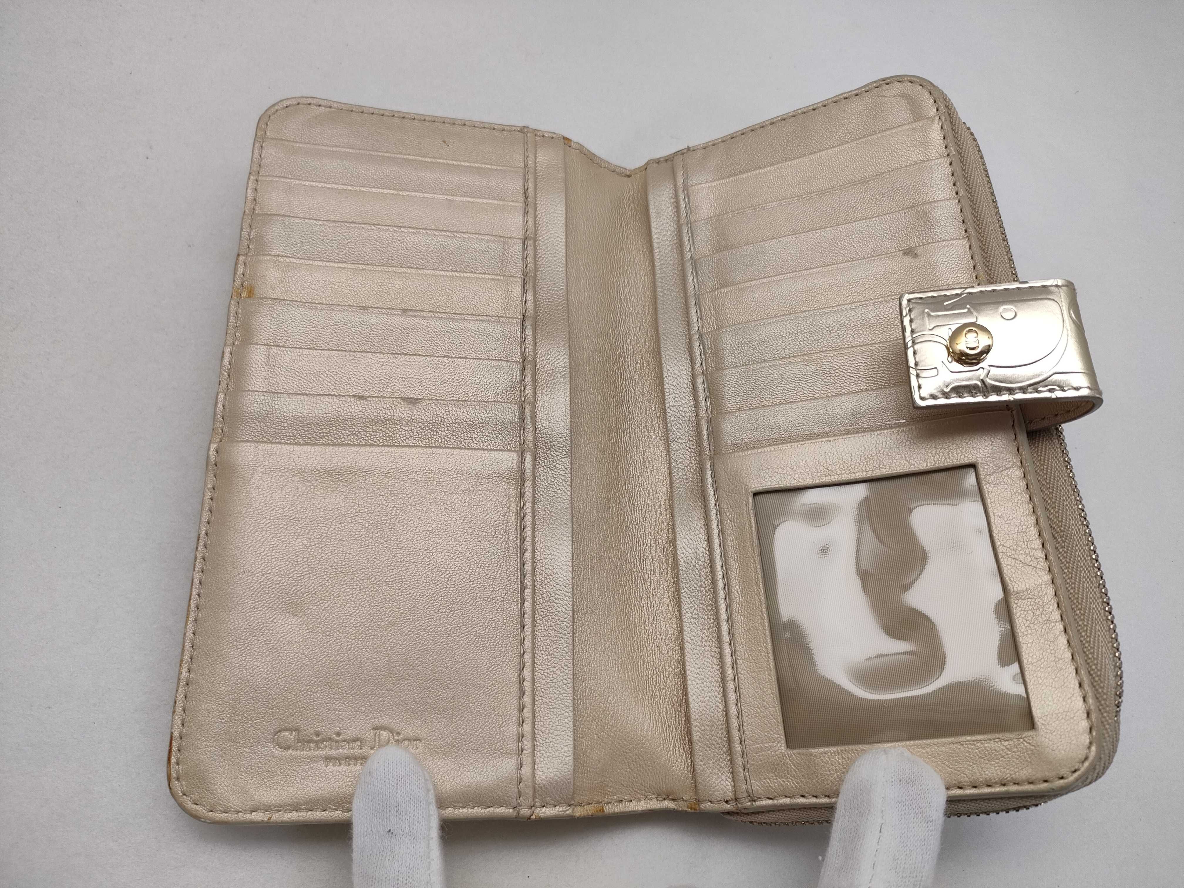 Trotter Dior Long Wallet Gold Trotter Wallet — view 8