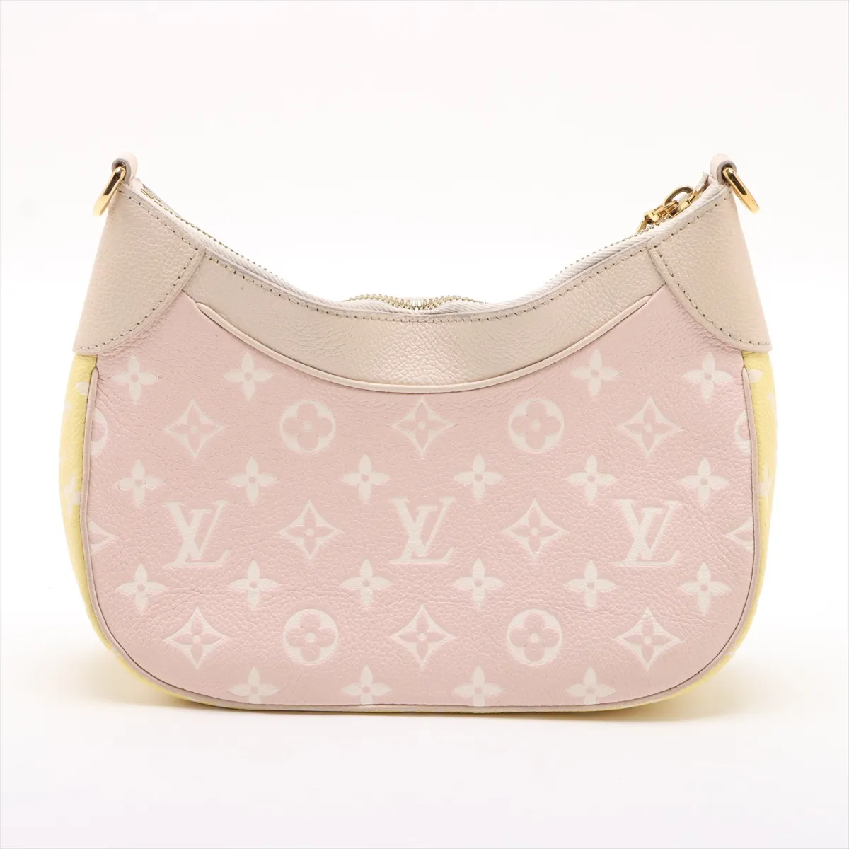 Taurillon Monogram Bagatelle NM M46113 Beige x Pink x Yellow No charm RFID reaction — view 2