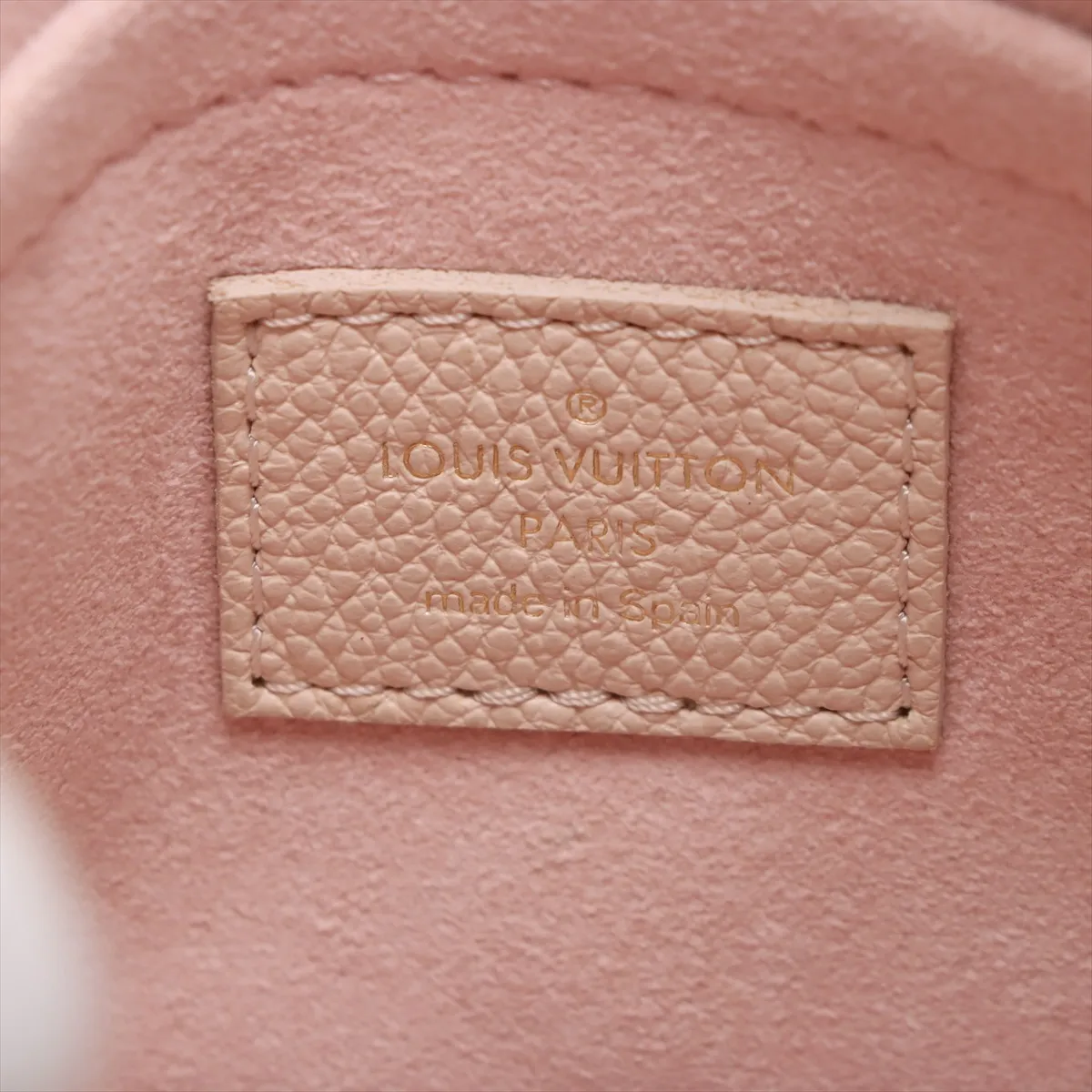 Taurillon Monogram Bagatelle NM M46113 Beige x Pink x Yellow No charm RFID reaction — view 9