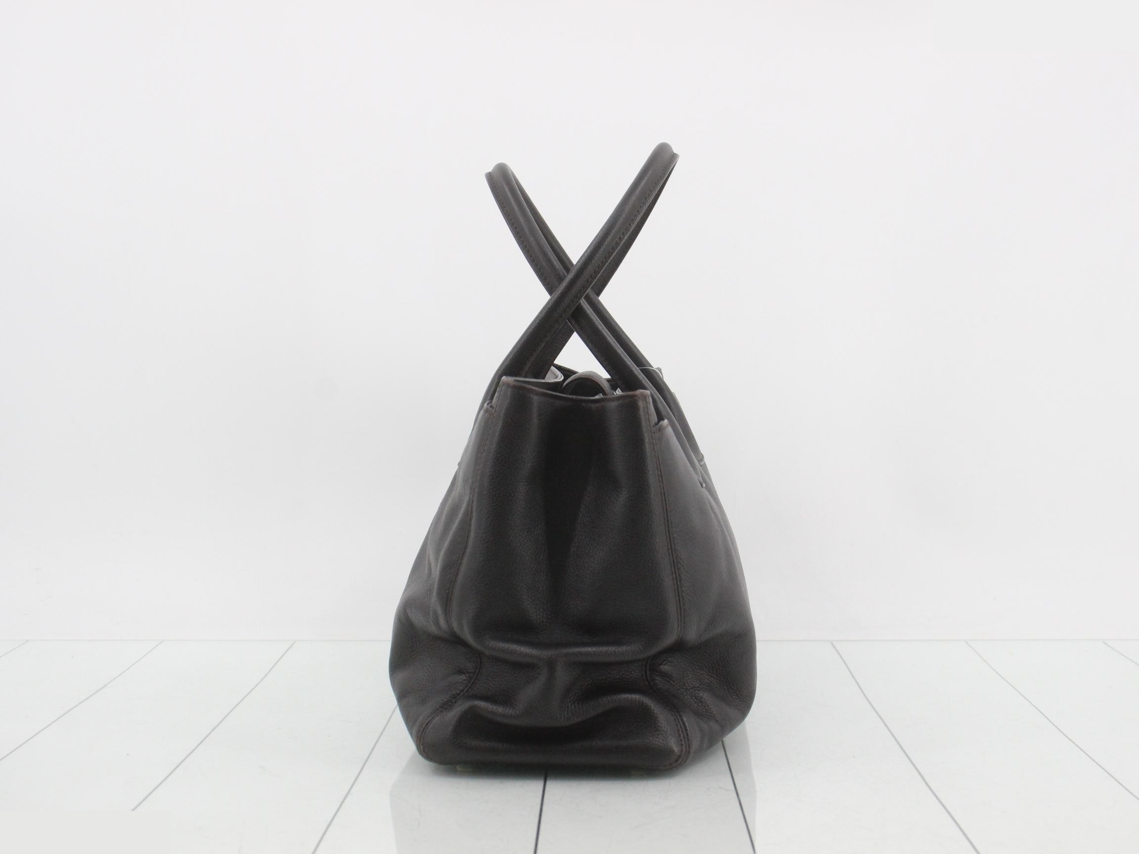 Executive Caviar Skin Tote Bag — view 3