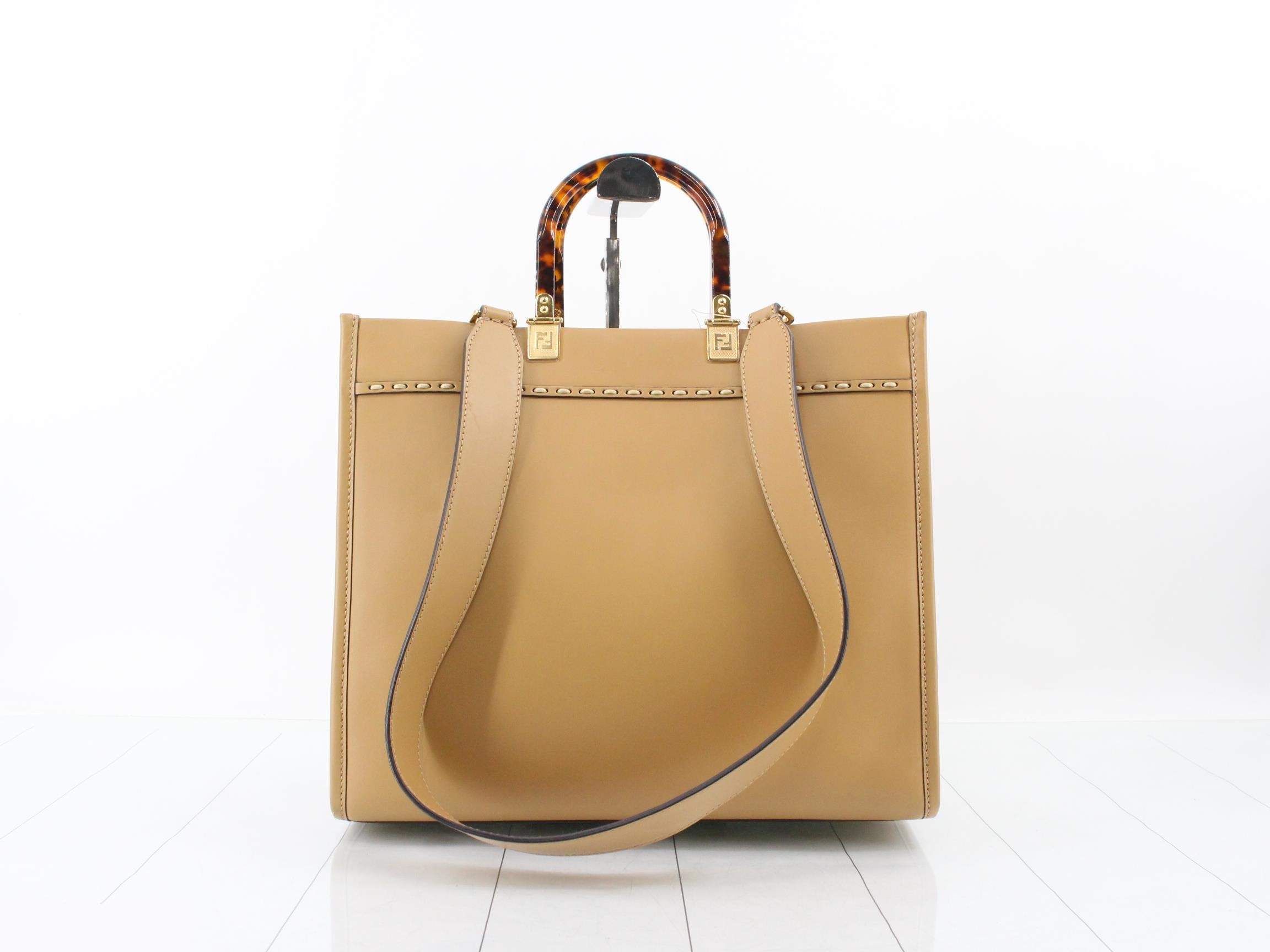 Sunshine Medium Leather Python 2-Way Tote Bag — view 2