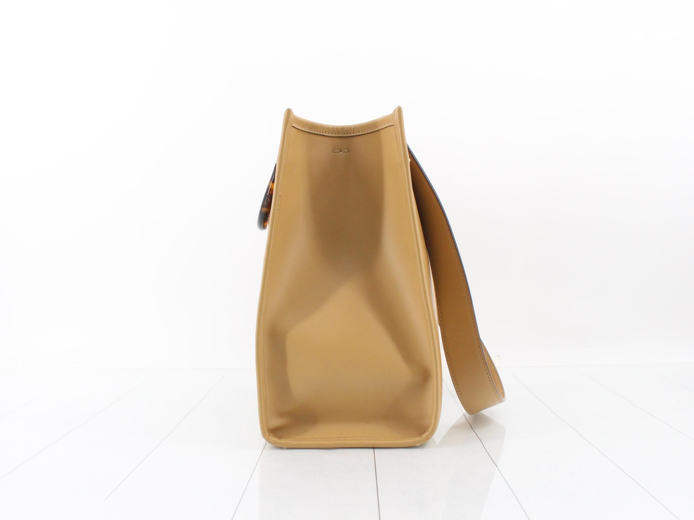 Sunshine Medium Leather Python 2-Way Tote Bag — view 3
