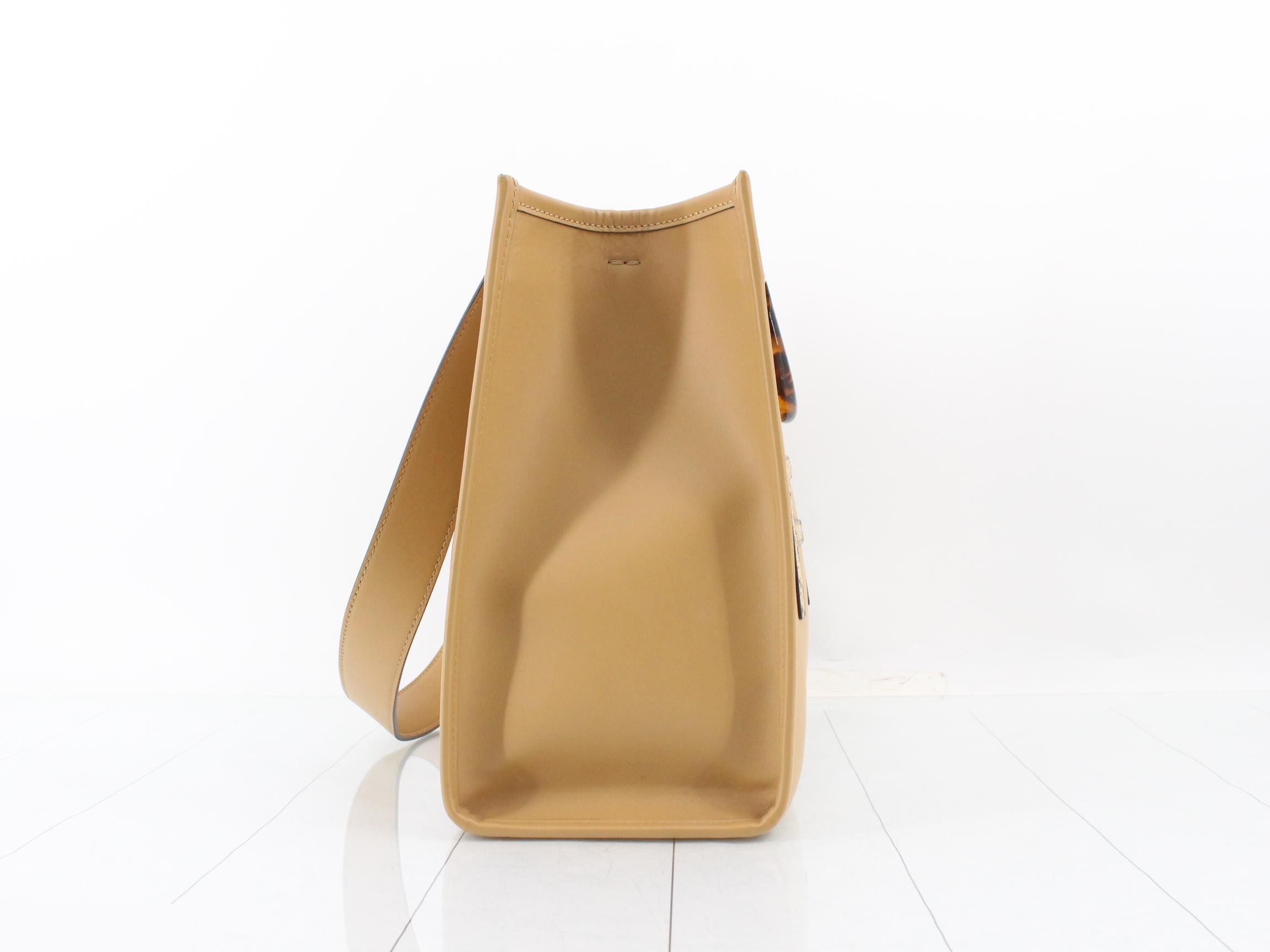 Sunshine Medium Leather Python 2-Way Tote Bag — view 4