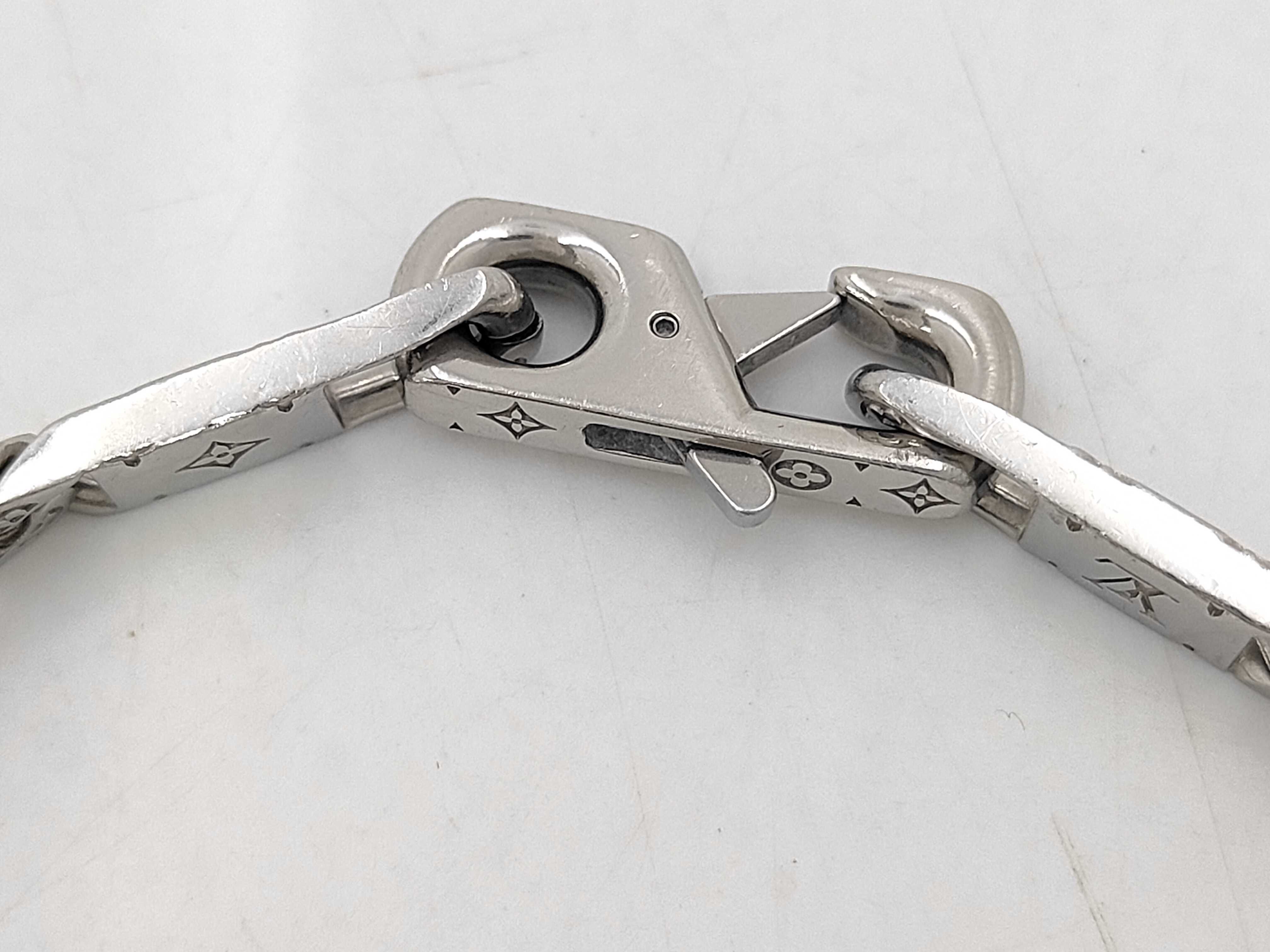 Monogram Tie-Up Silver Bracelet (Bracelet/Bangle) — view 3