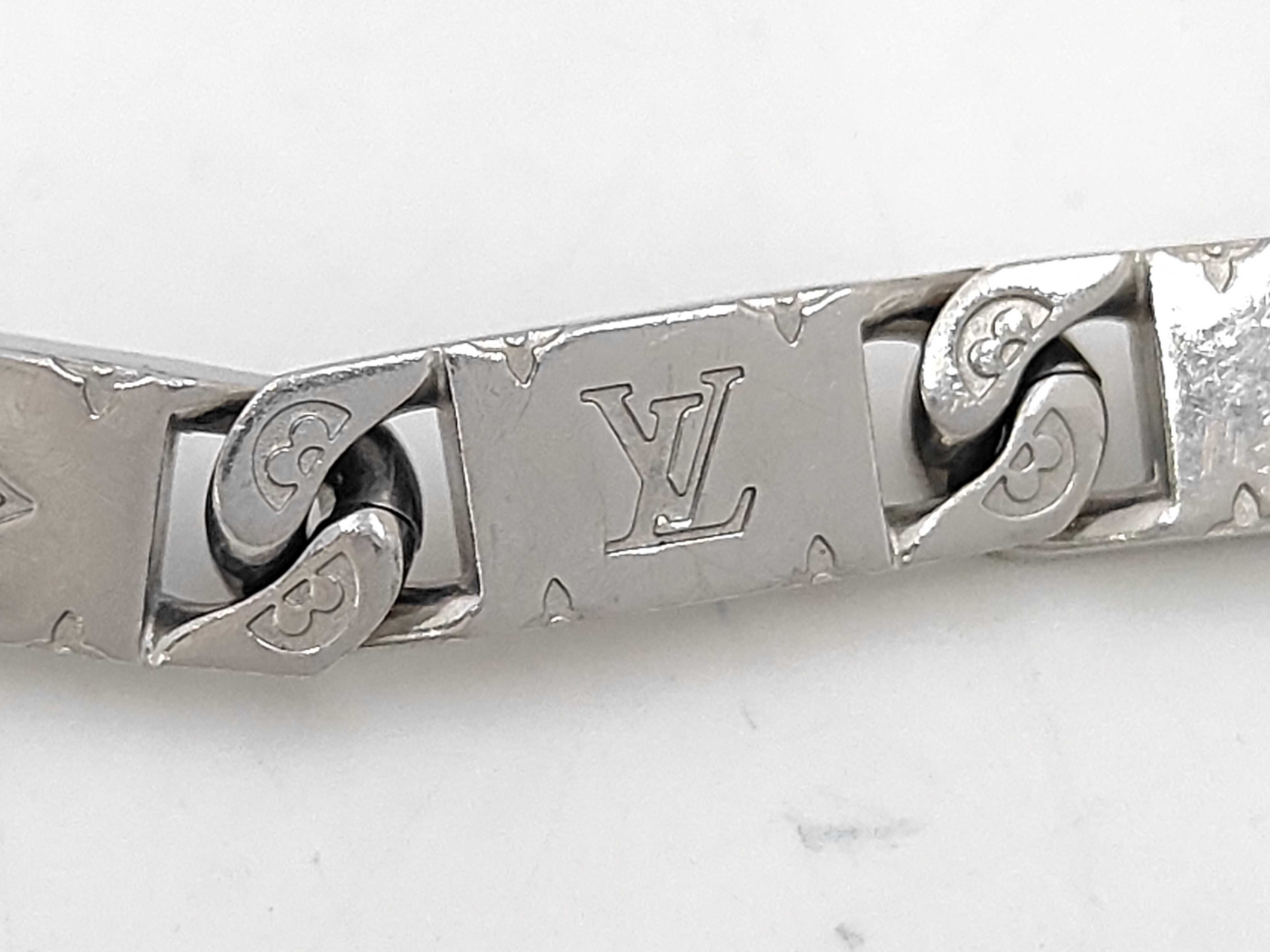 Monogram Tie-Up Silver Bracelet (Bracelet/Bangle) — view 4