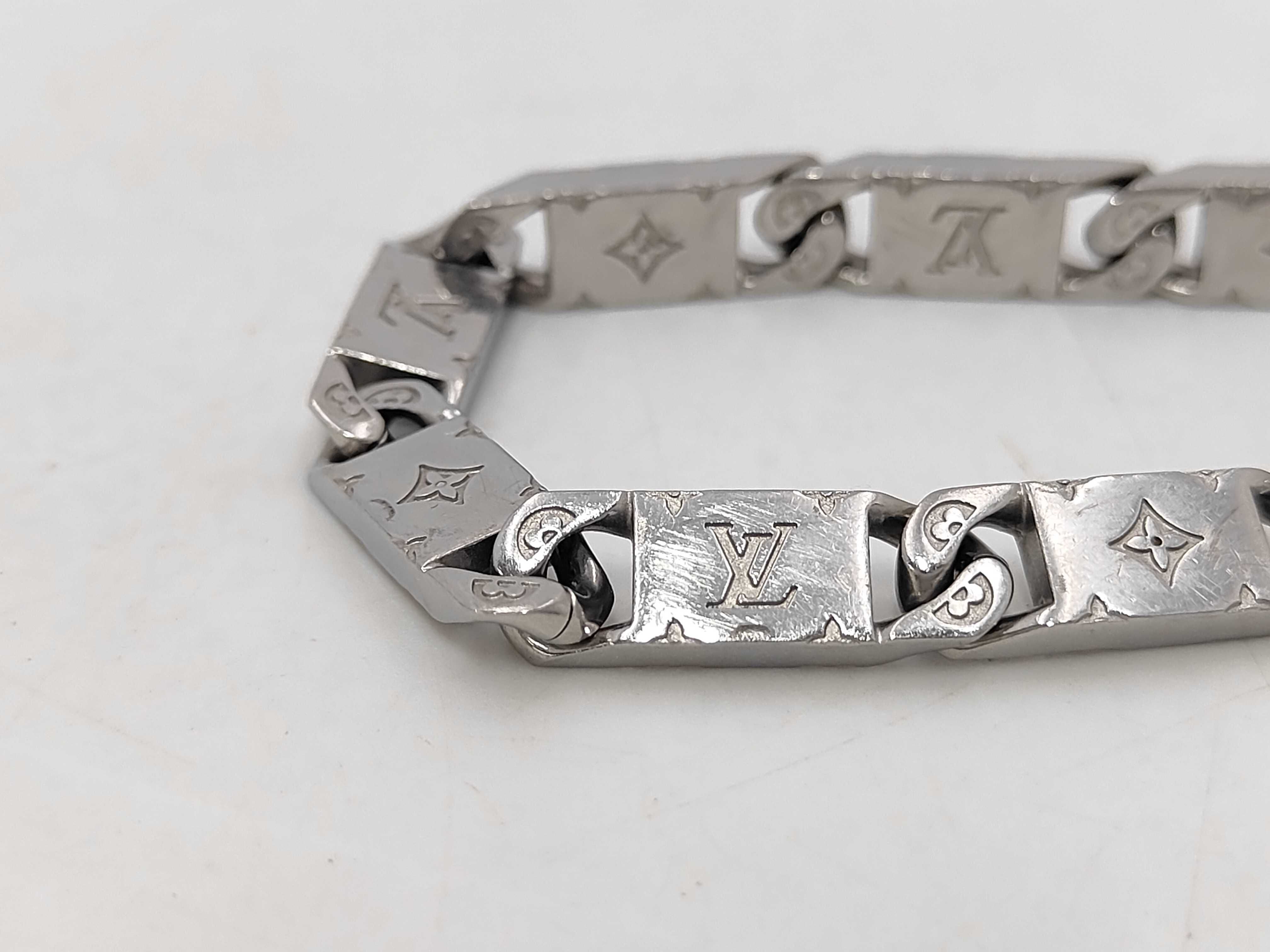 Monogram Tie-Up Silver Bracelet (Bracelet/Bangle) — view 5