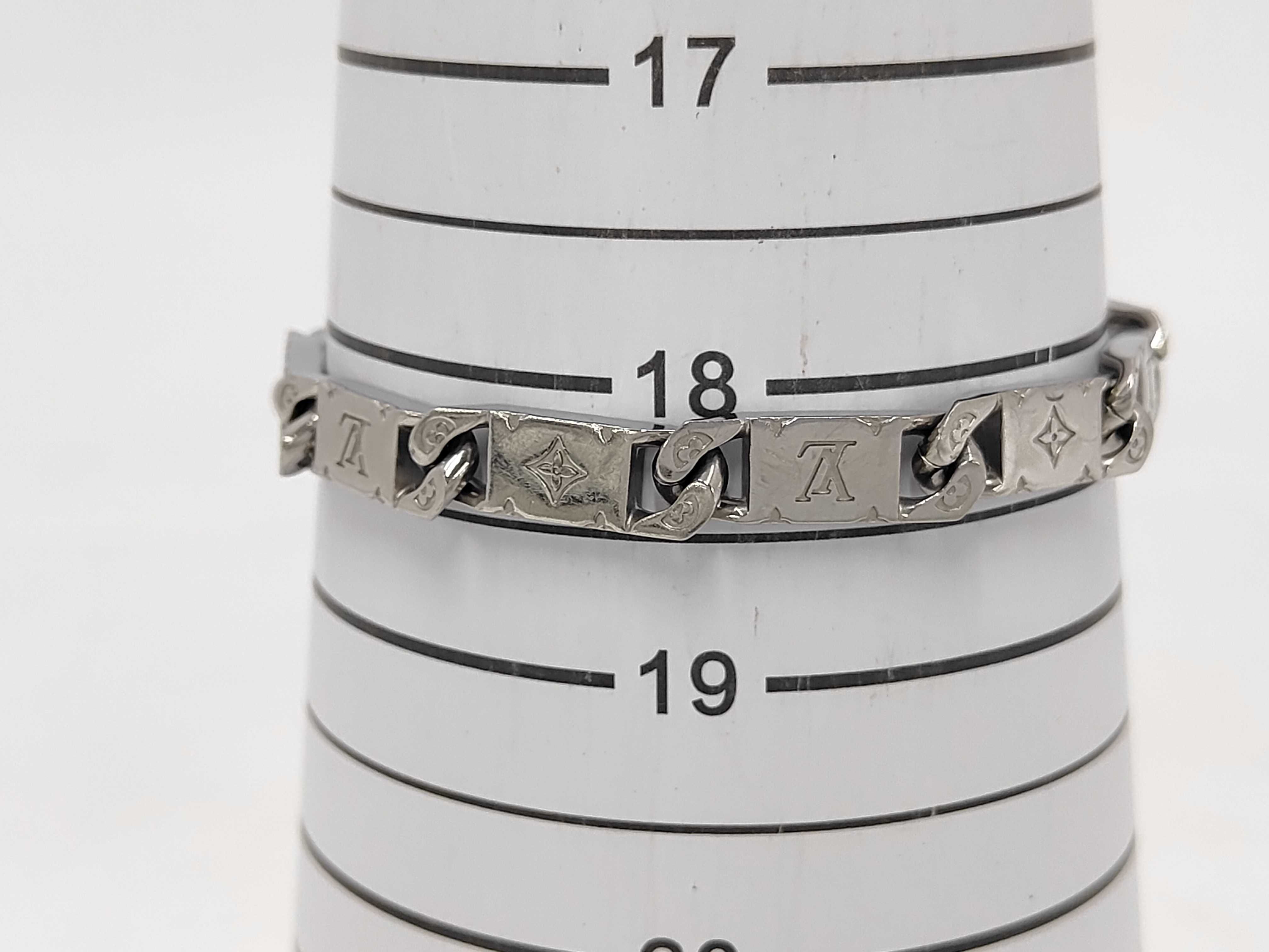 Monogram Tie-Up Silver Bracelet (Bracelet/Bangle) — view 6