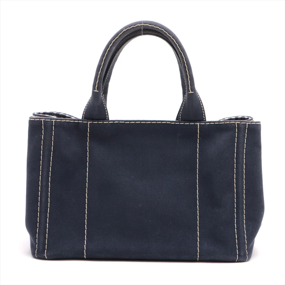 Canapa Canvas x Leather 2WAY Handbag Blue 1BG439 Bearer Guarantee — view 2