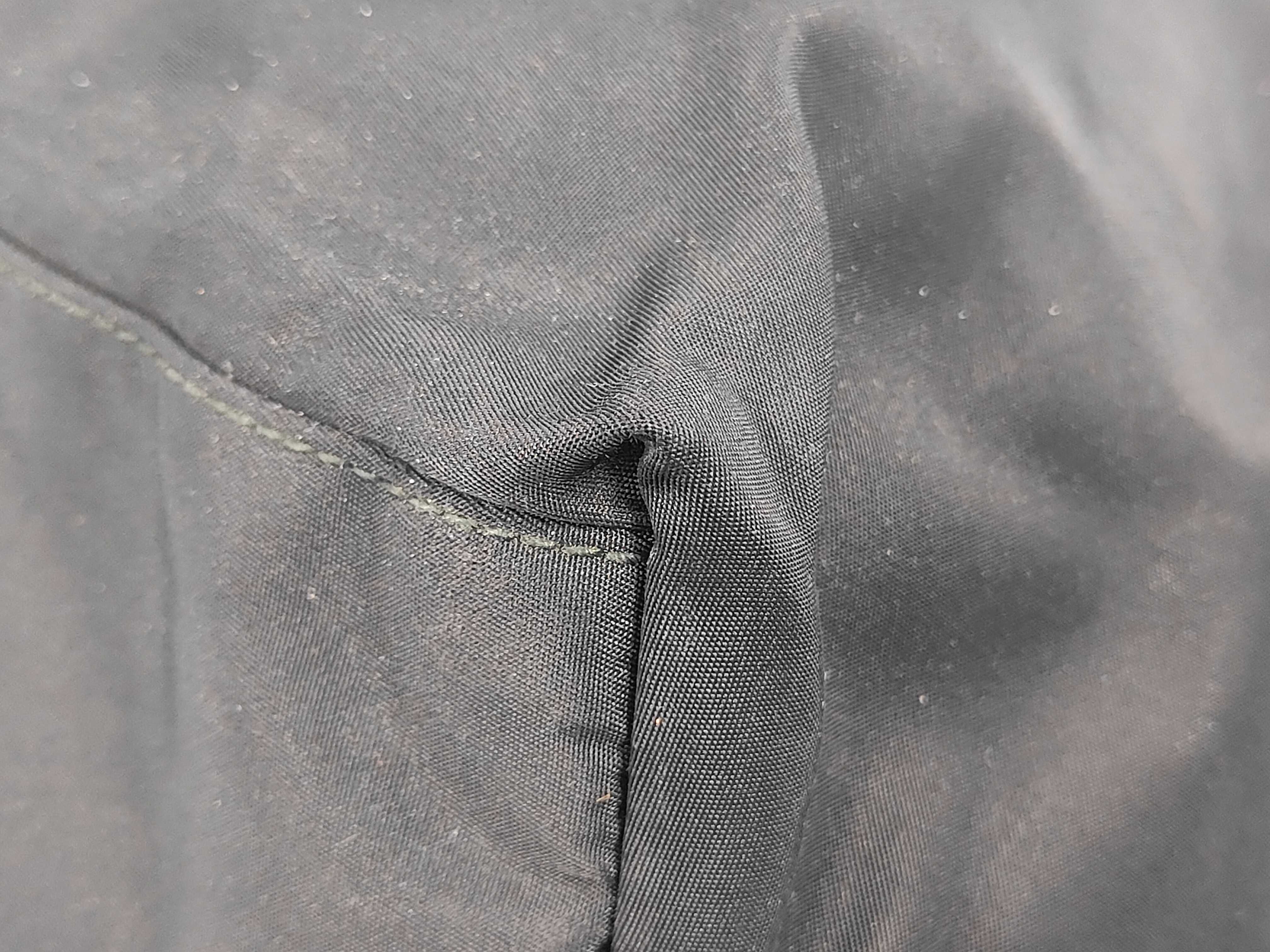 Nylon x Leather Black Logo Gold Tote Bag — view 4