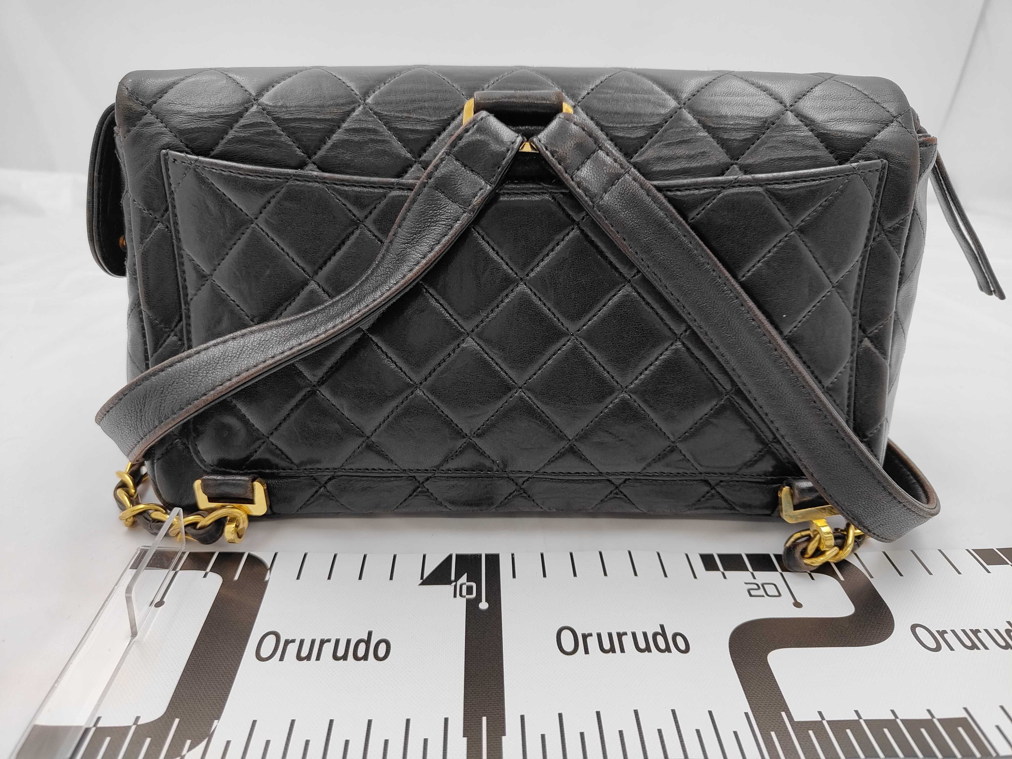 Matelassé Black Backpack — view 2