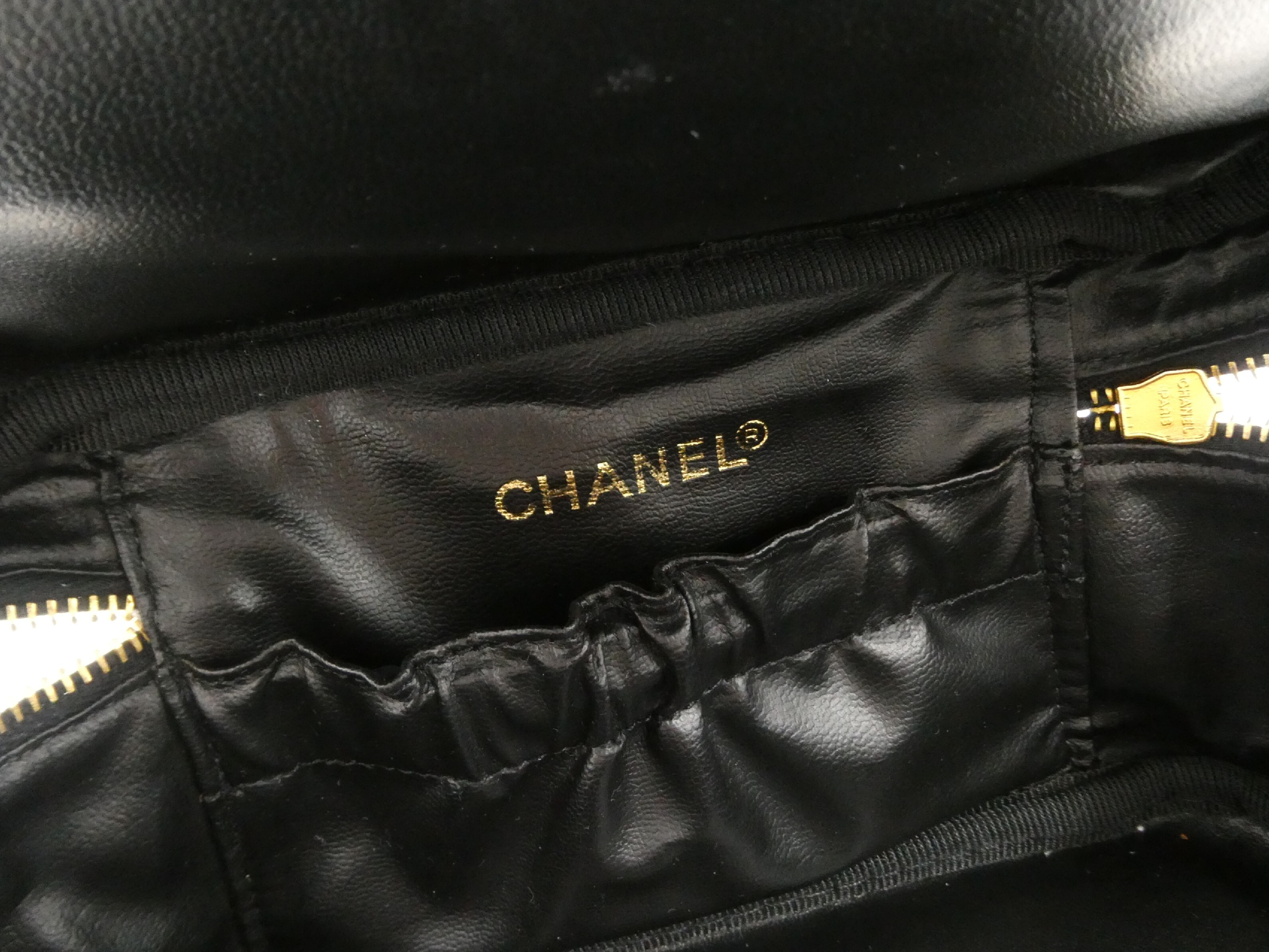 Caviar Skin Coco Mark Vanity Bag — view 8
