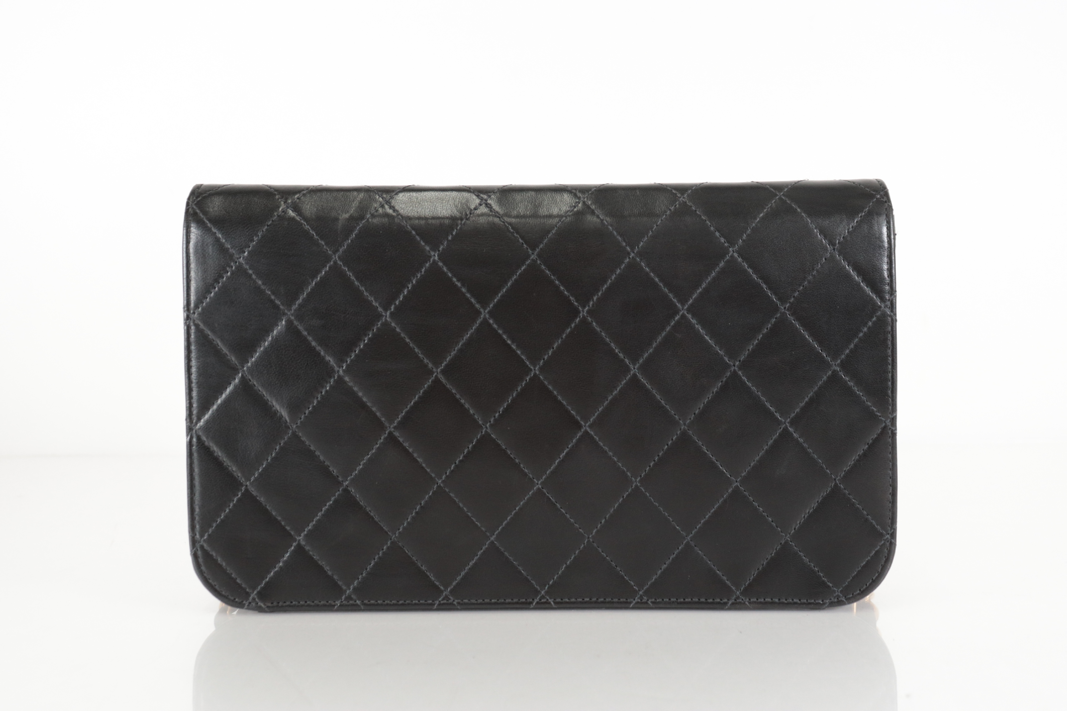 Matelassé Lambskin Full Flap Push Chain Shoulder Bag (Series 5) — view 3
