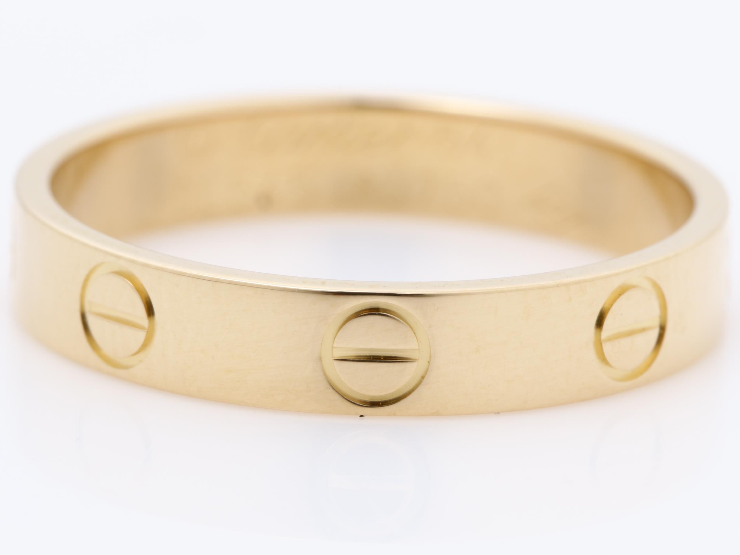 Au750PG Mini Love Ring 54 3.1g — view 2