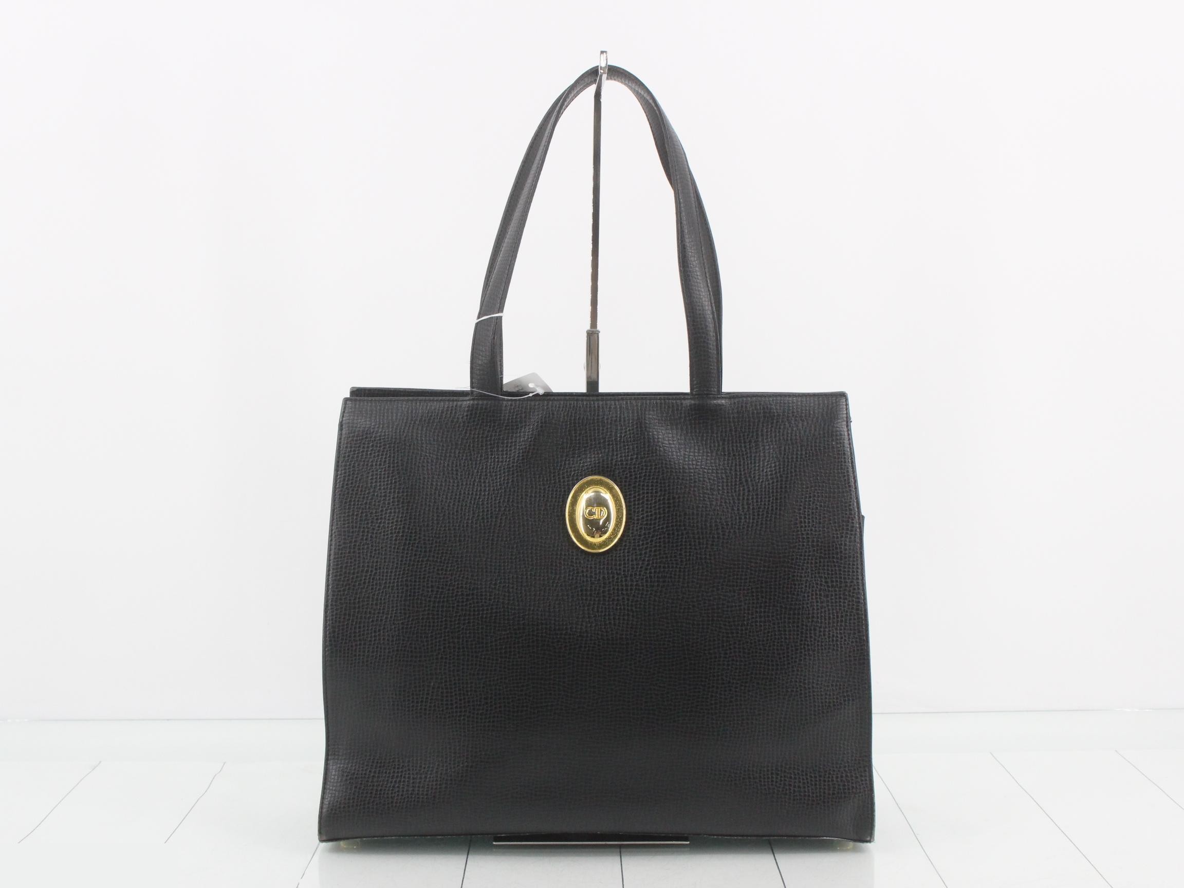 Leather CD holder tote bag