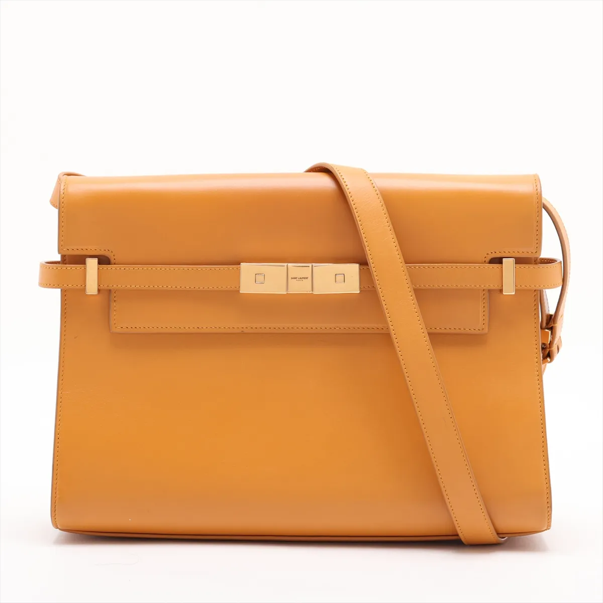 Manhattan 579271 Leather Shoulder Bag, Yellow
