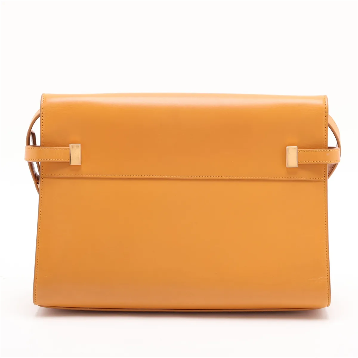 Manhattan 579271 Leather Shoulder Bag, Yellow — view 2