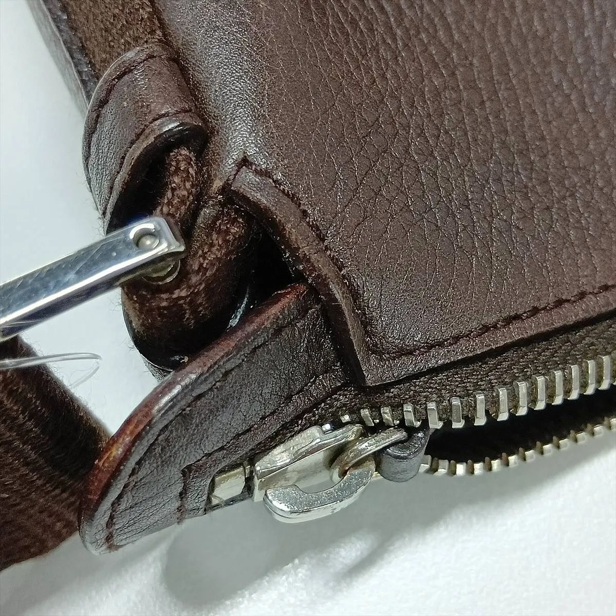 Trotter Street Chic Canvas x Leather Shoulder Bag, Brown — view 10