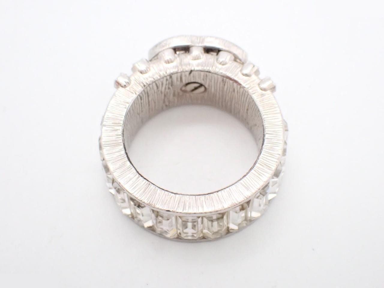 Coco Mark Rhinestone Ring B18P, with box, size #11 — view 3