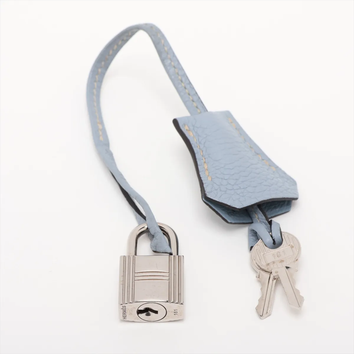 [Individually packaged] Hermes Kelly 32 Retournée Taurillon Clemence Blue Lin Silver Hardware Q: 2013 Different model strap — view 11