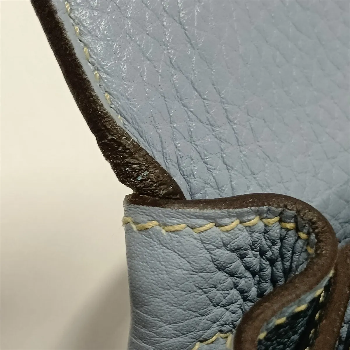 [Individually packaged] Hermes Kelly 32 Retournée Taurillon Clemence Blue Lin Silver Hardware Q: 2013 Different model strap — view 14