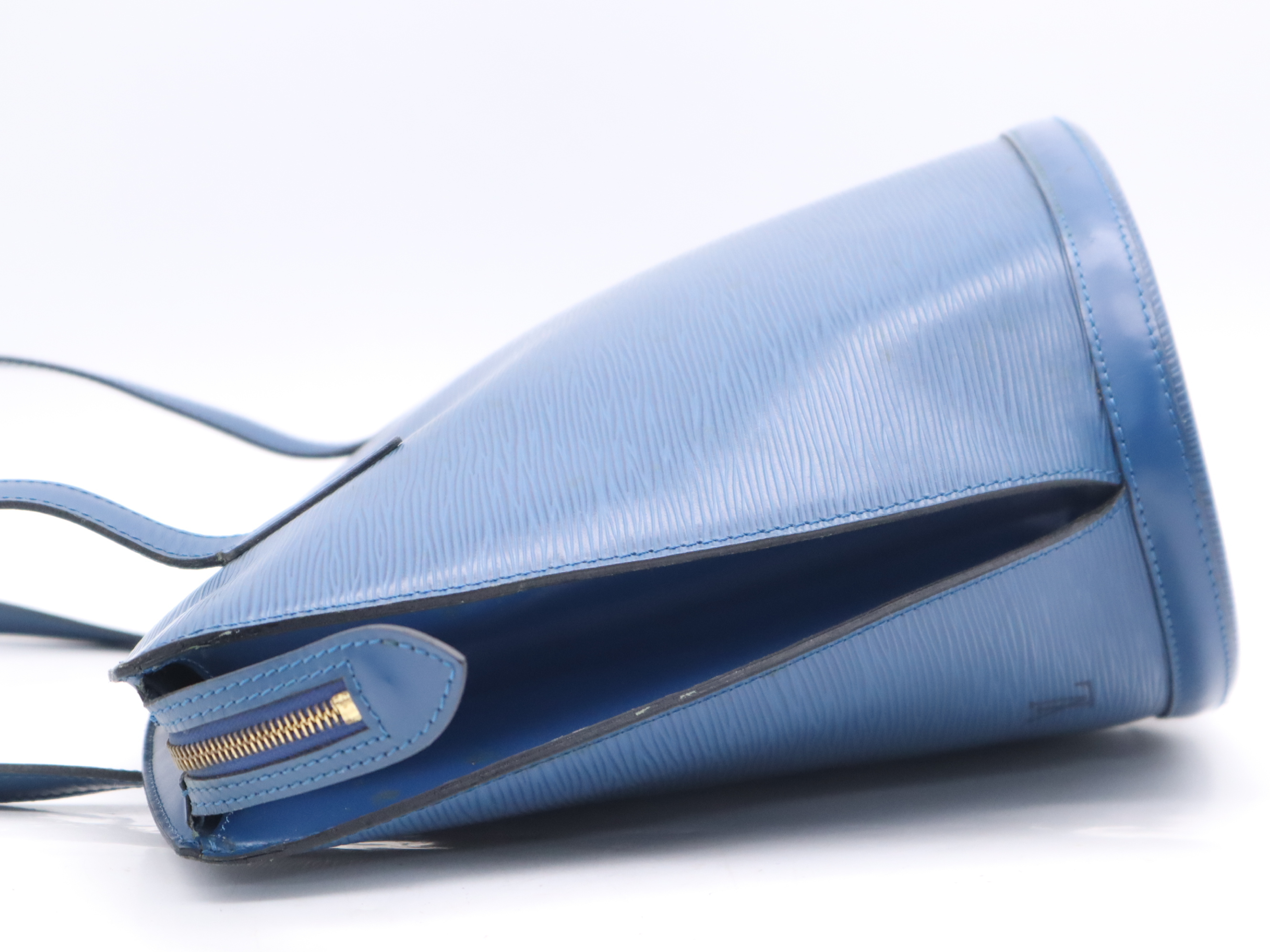 M52265 Epi Saint Jacques Shopping Toledo Blue Tote Bag — view 3