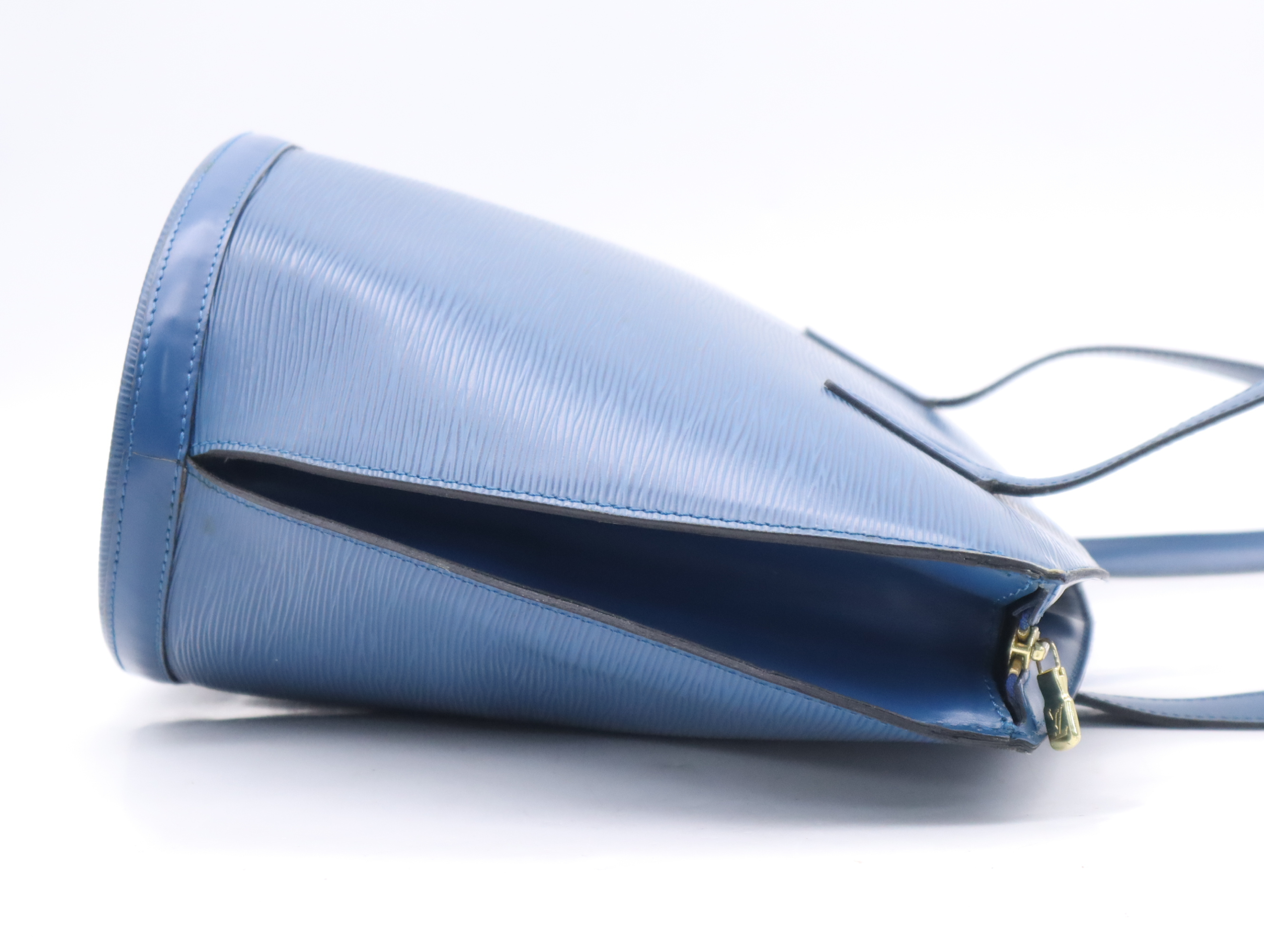 M52265 Epi Saint Jacques Shopping Toledo Blue Tote Bag — view 5