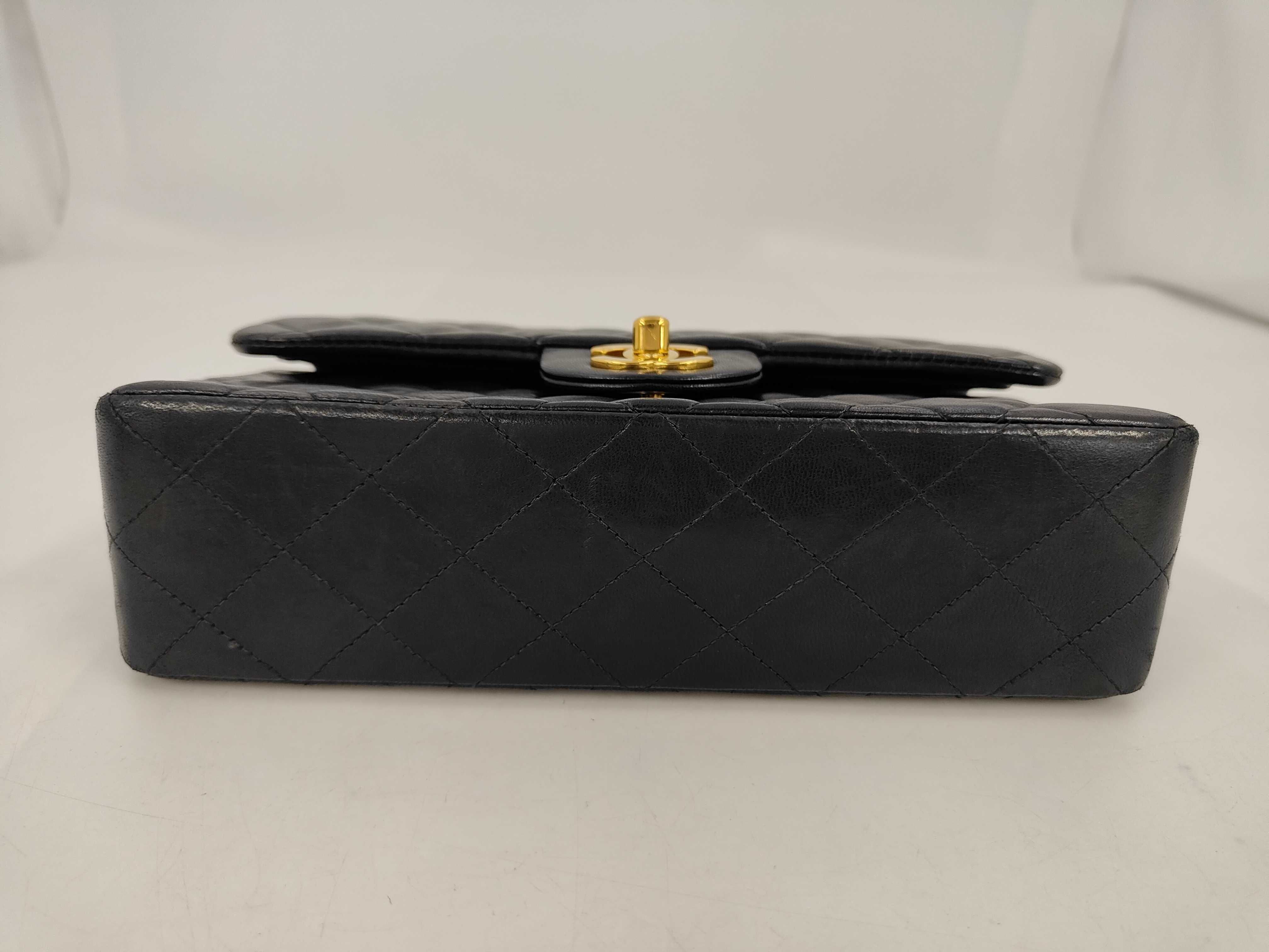 Matelassé Chain Shoulder Bag, Lambskin, Black Shoulder Bag — view 3